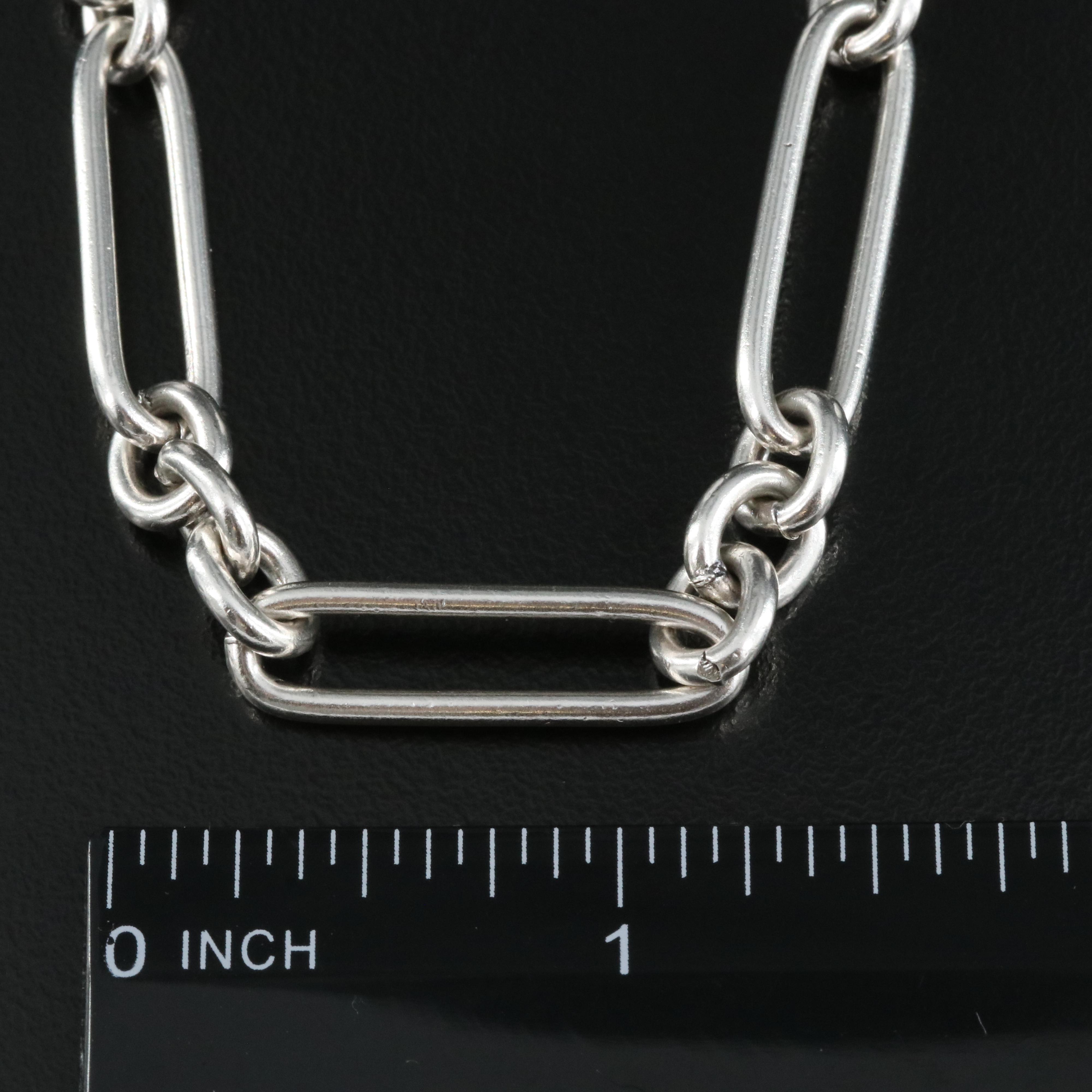 Sterling Fancy Link Necklace