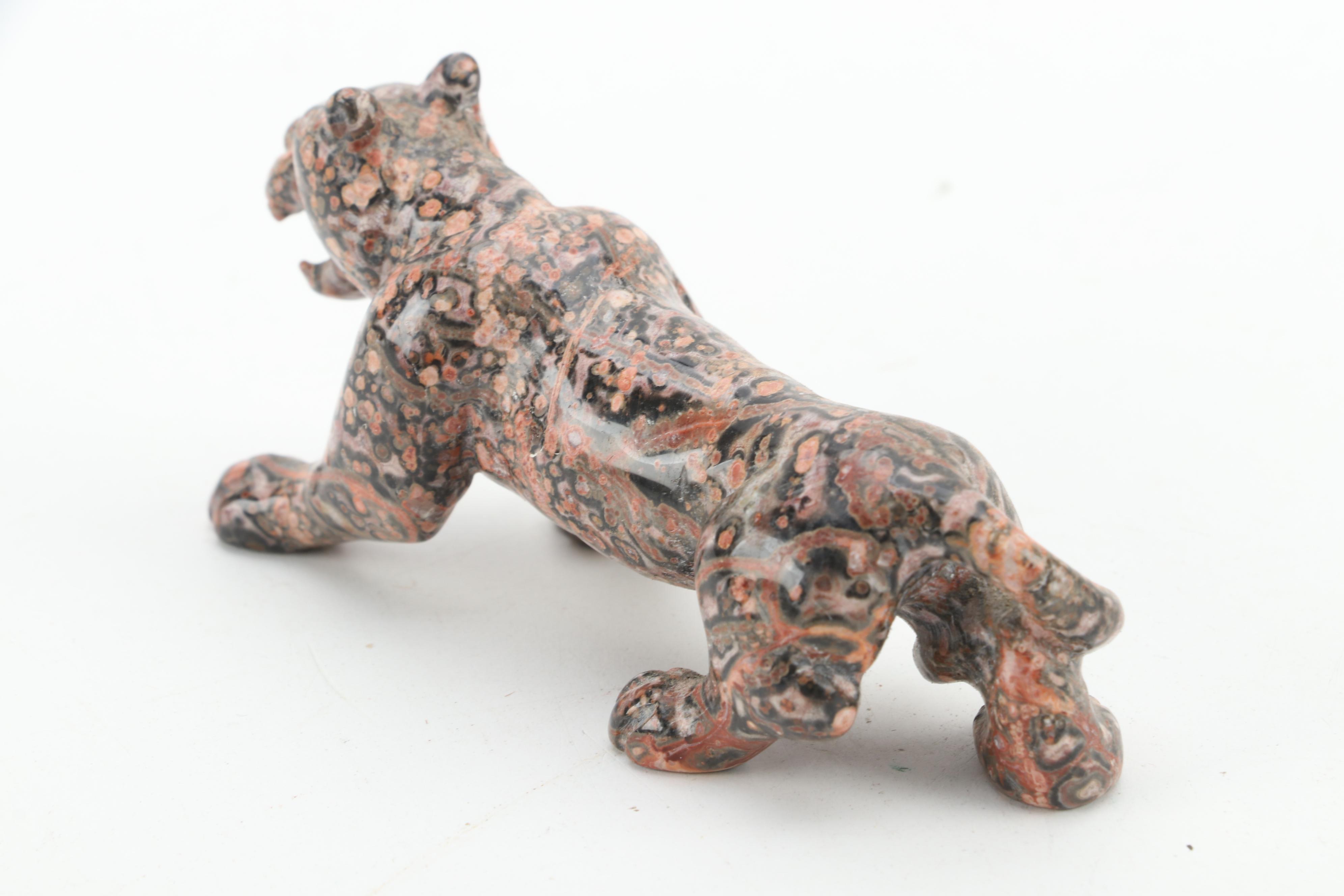 Hand-Carved Dalmation Jasper, Orbicular Jasper, Other Stone Fetishes and Figure