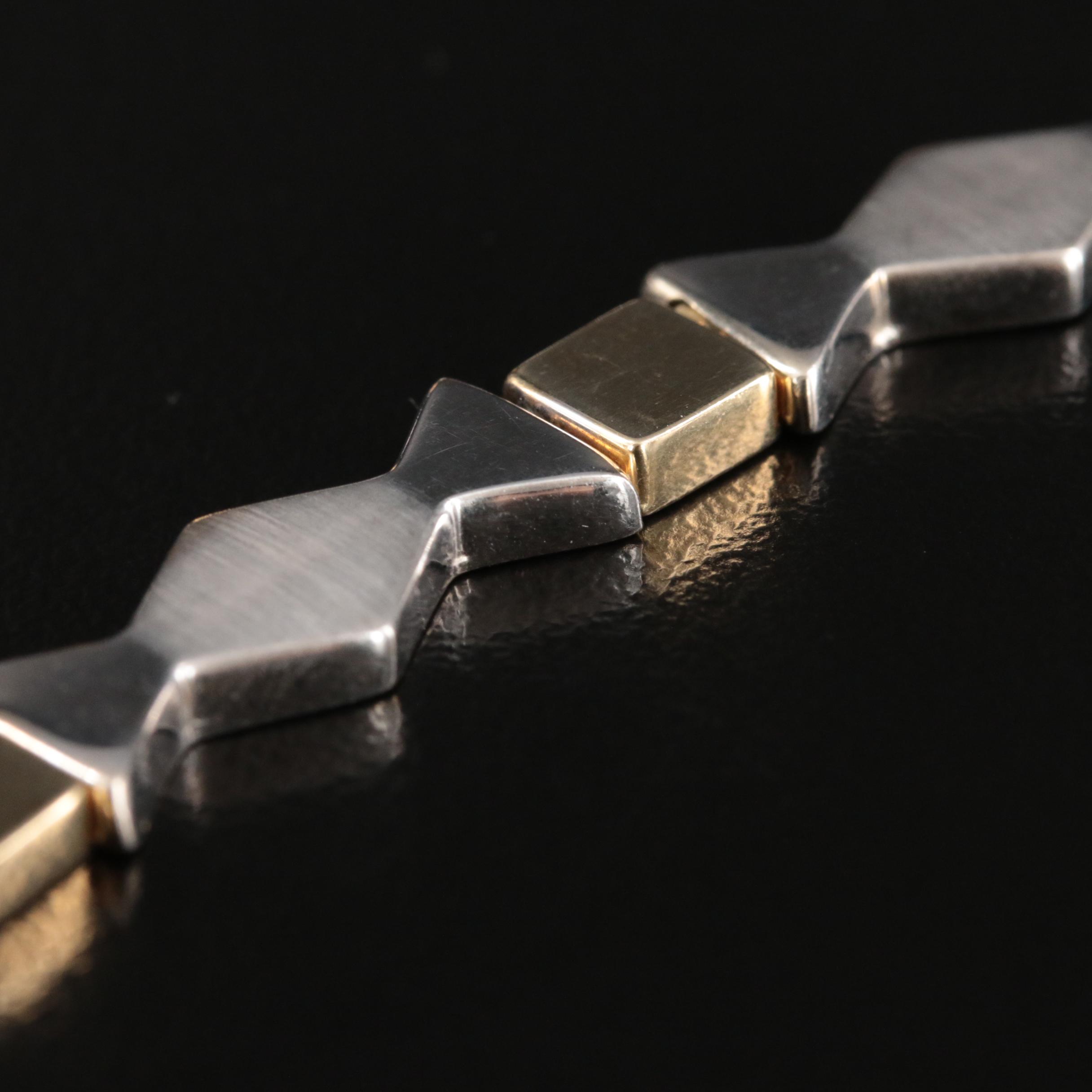 Italian 14K Two-Tone Fancy Link Necklace