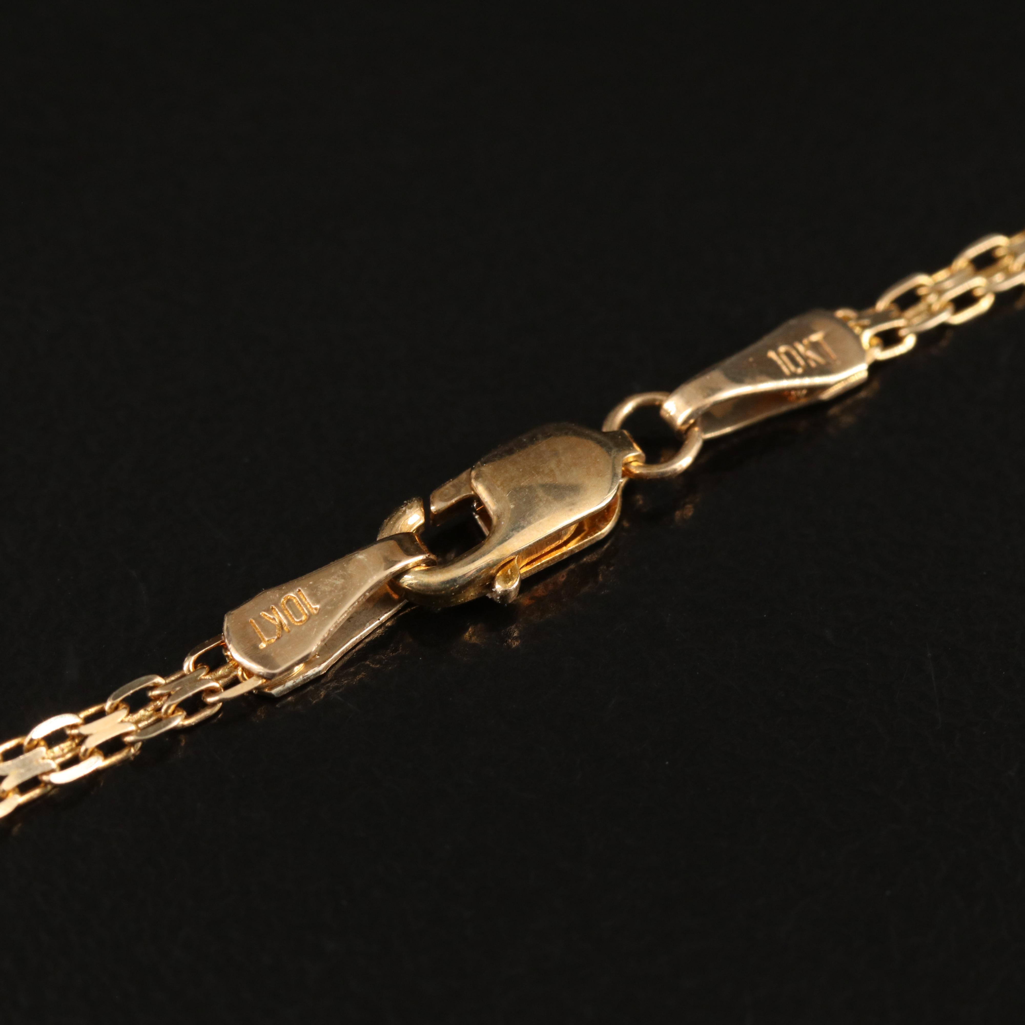 10K Swiss Blue Topaz Bracelet