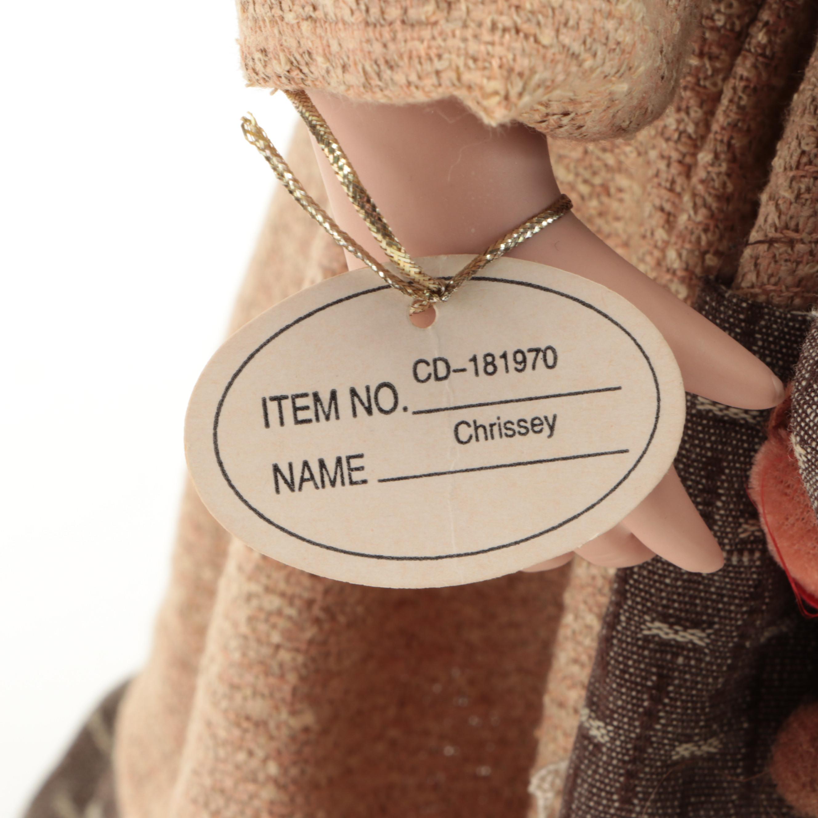 Goldenvale and Ozark Mountain Doll Company "Chrissey" Porcelain Dolls