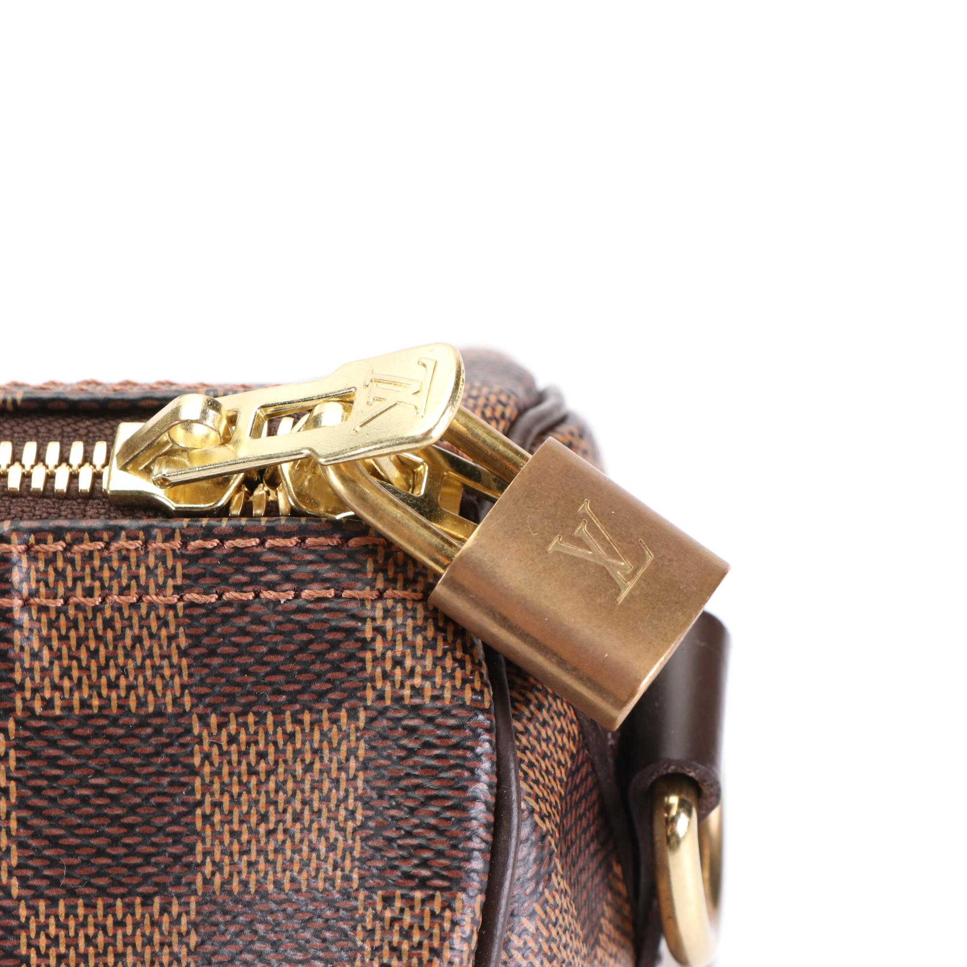 Louis Vuitton Speedy Bandoulière 30 in Damier Ebene Canvas and Leather with Box