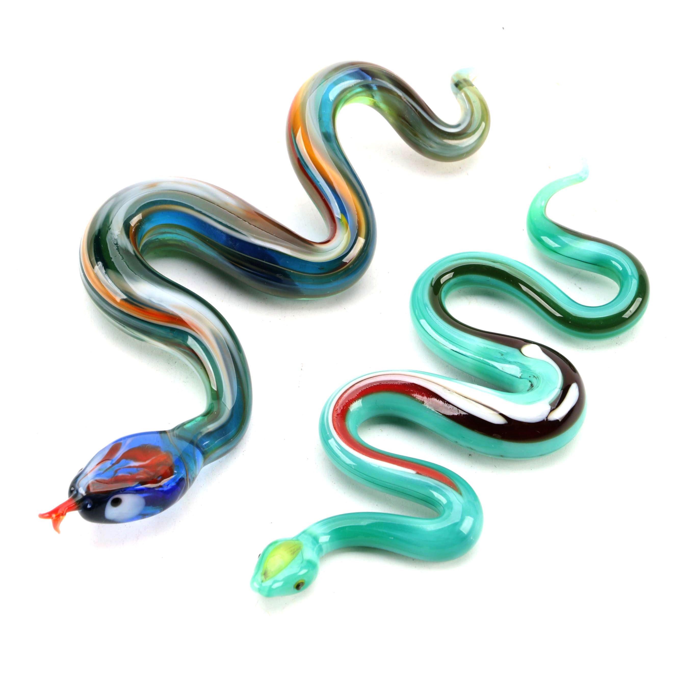 Art Glass Snakes