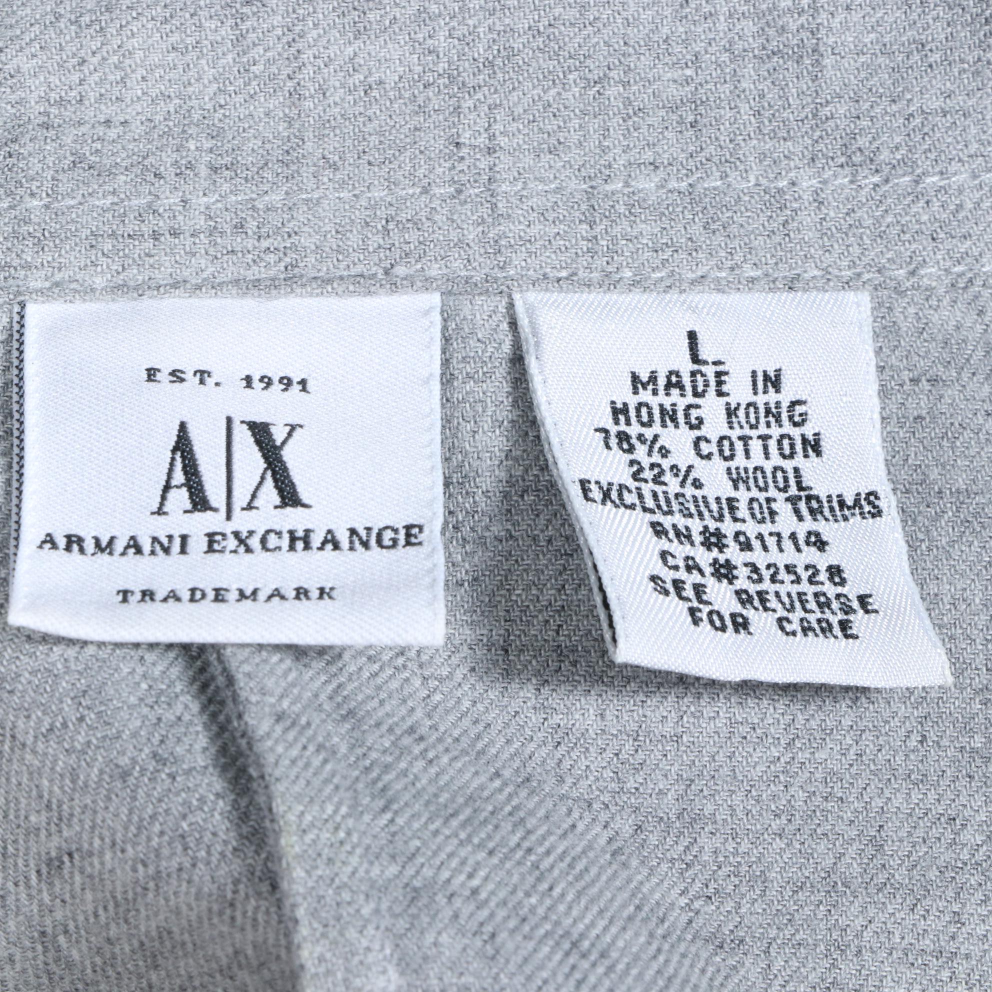 Burberry Sleeveless Knit Top and A|X Armani Exchange Wool Blend Shirt