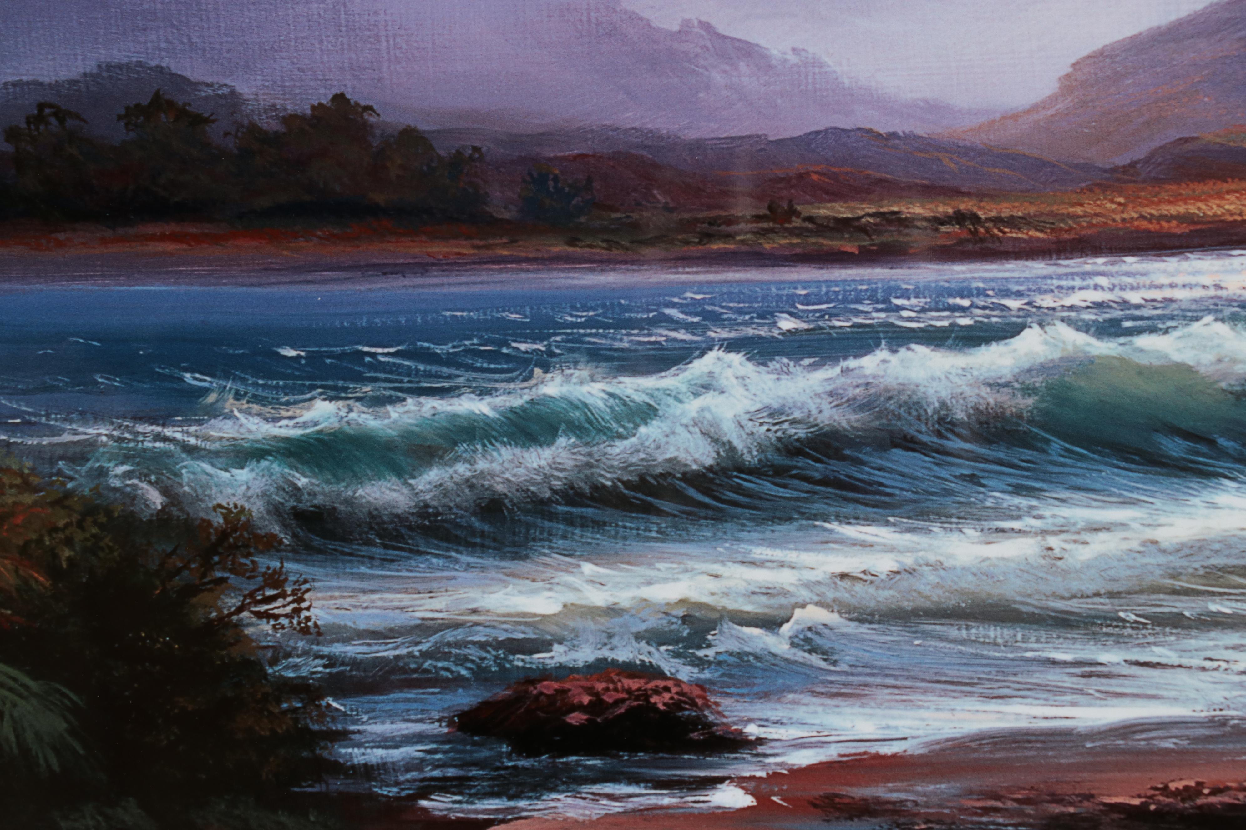 Giclée After William DeShazo of Tropical Coastal Landscape, 21st Century