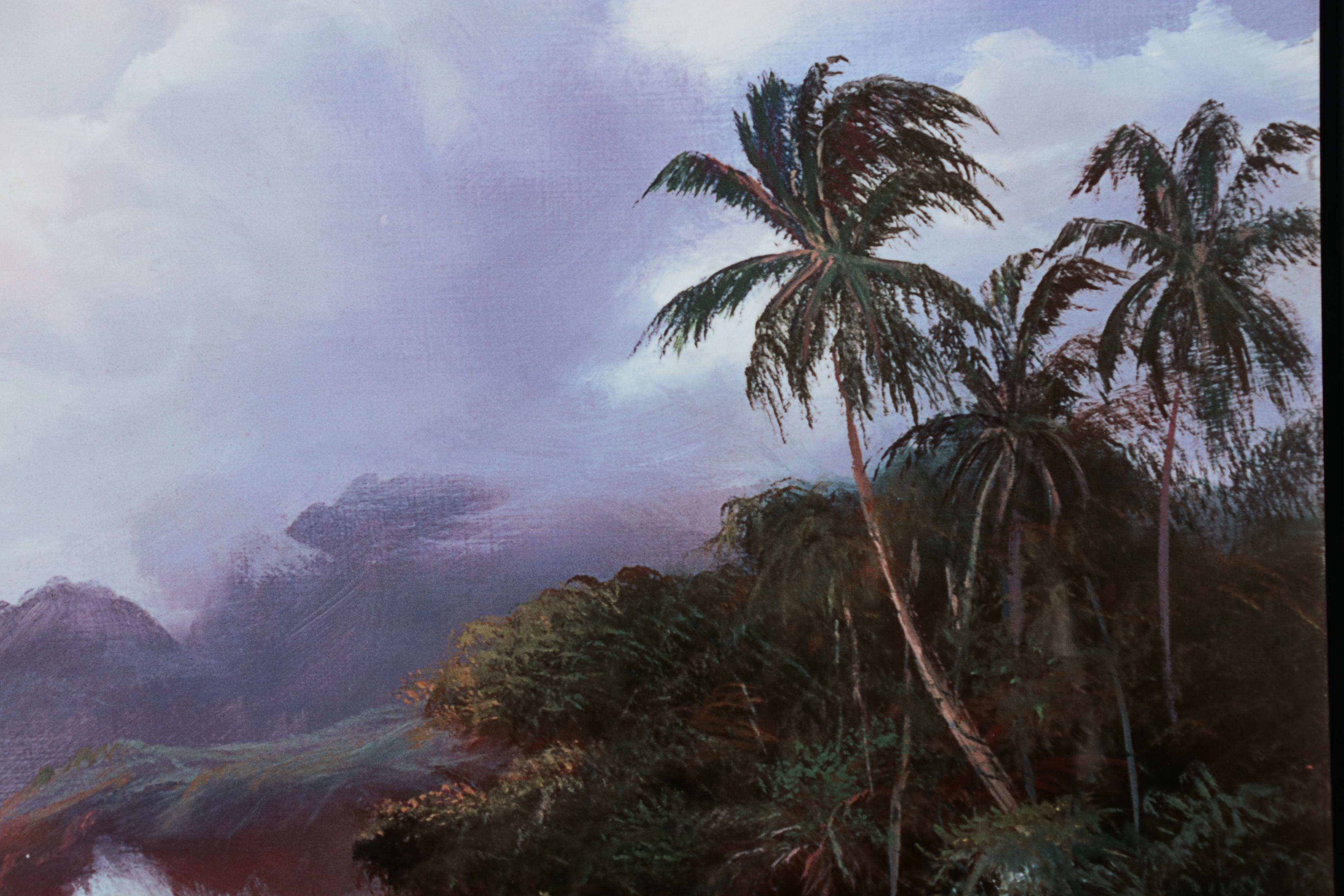 Giclée After William DeShazo of Tropical Coastal Landscape, 21st Century