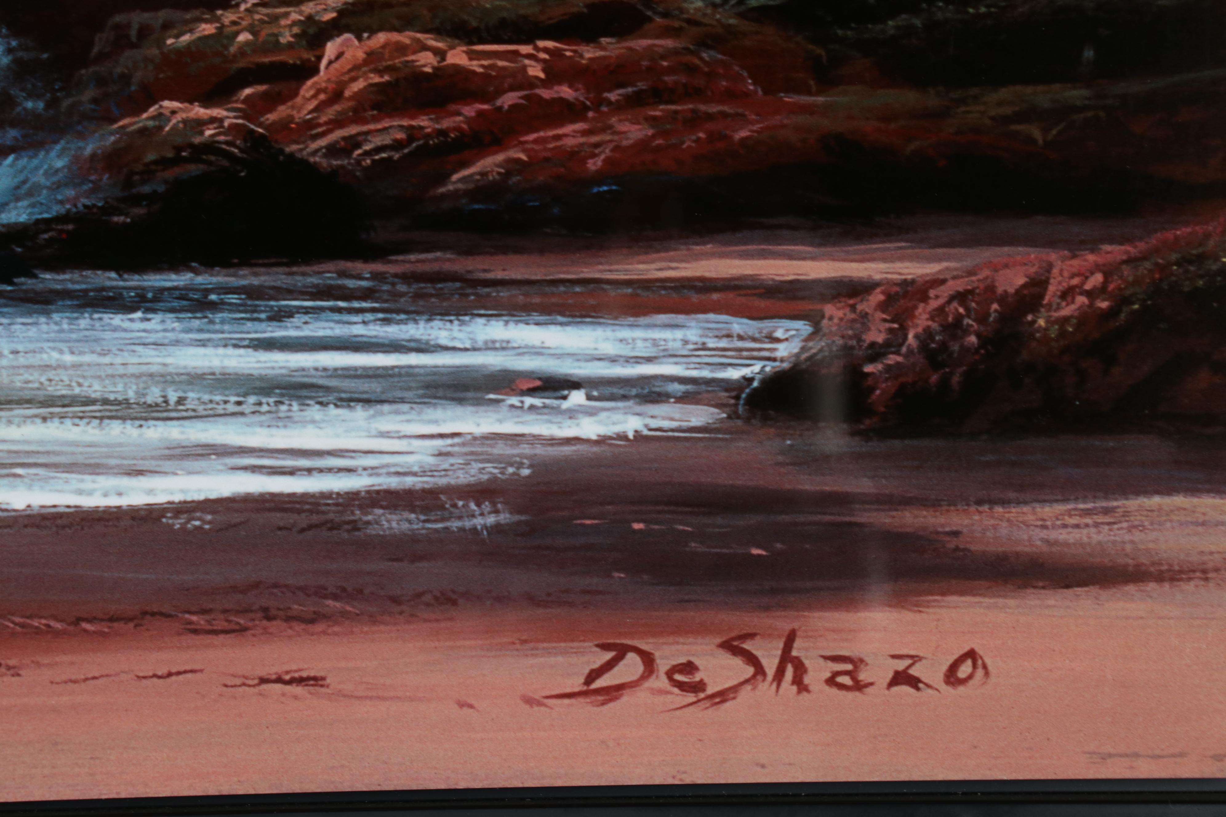 Giclée After William DeShazo of Tropical Coastal Landscape, 21st Century