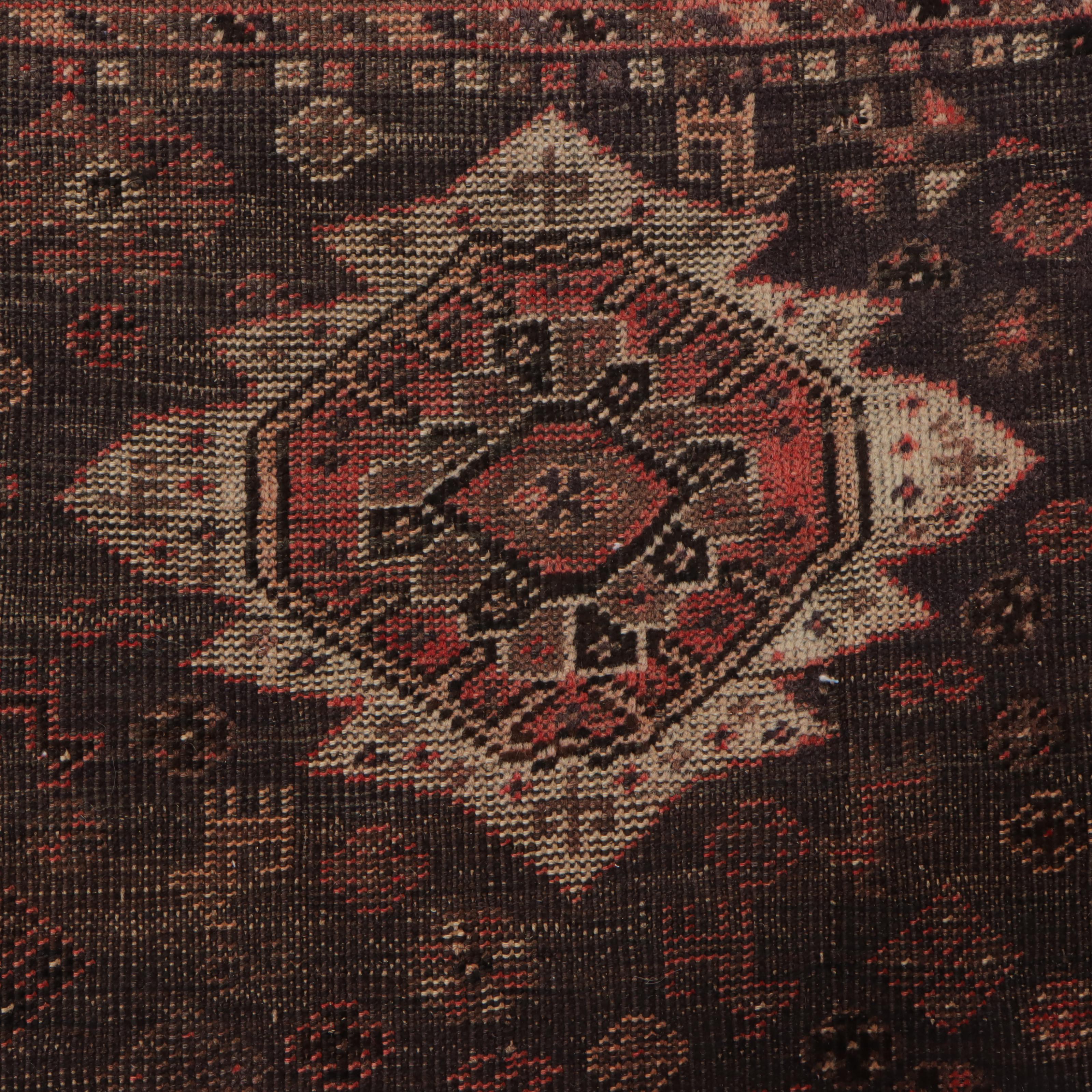 6'7 x 8'11 Hand-Knotted Persian Abadeh Area Rug