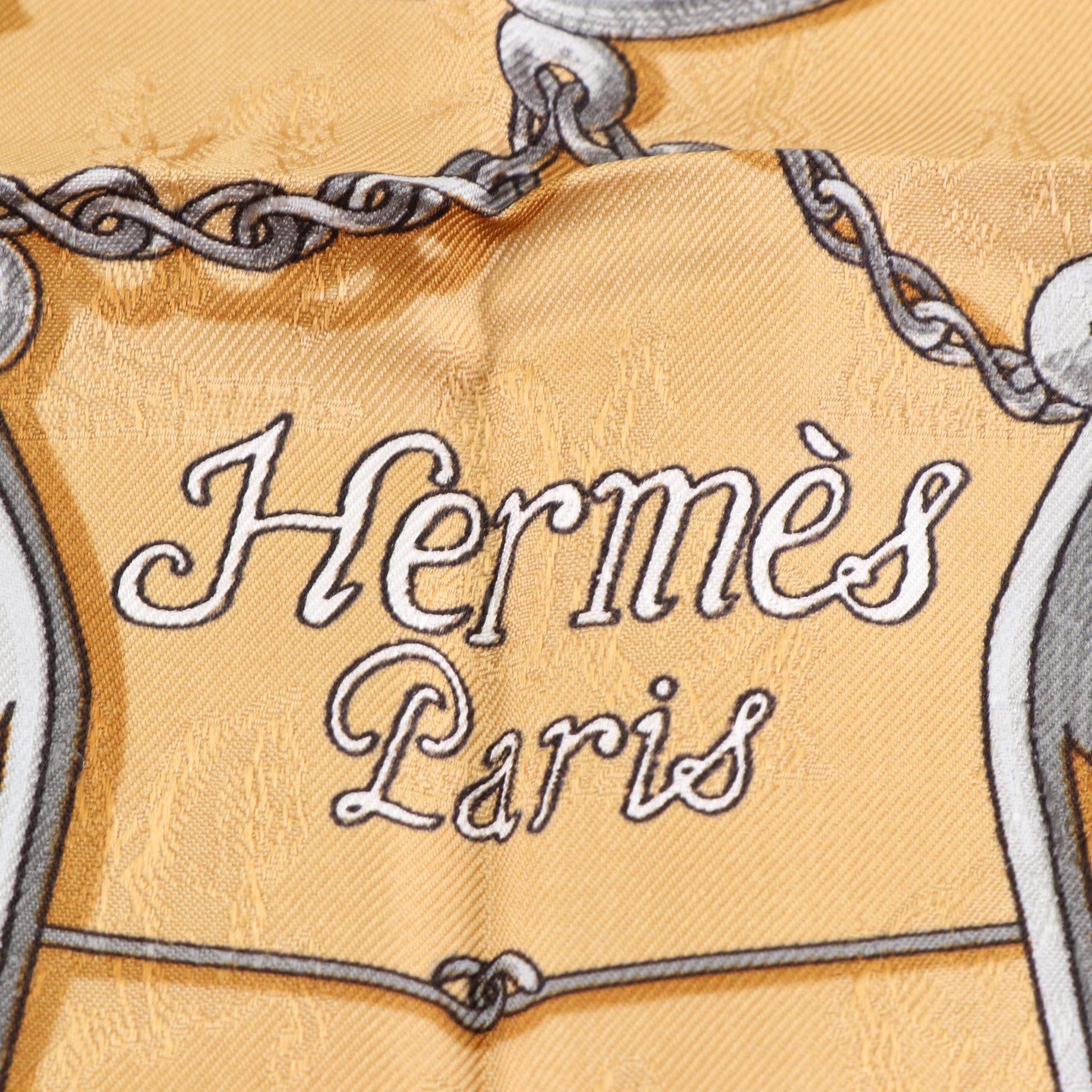 Hermès "L' Instruction du Roy" Scarf 90 in Silk Jacquard