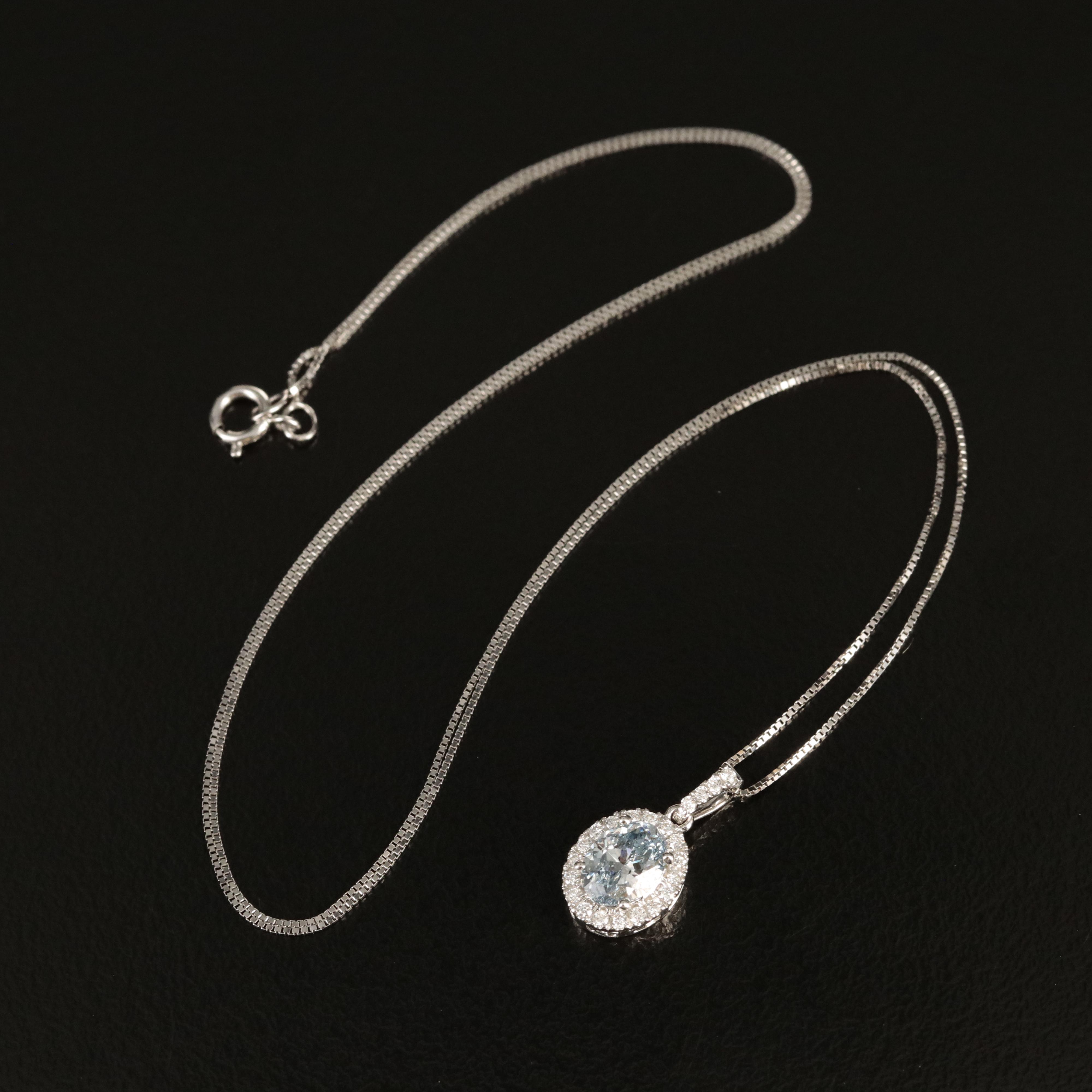 14K 0.74 CTW Lab Grown Diamond Pendant Necklace