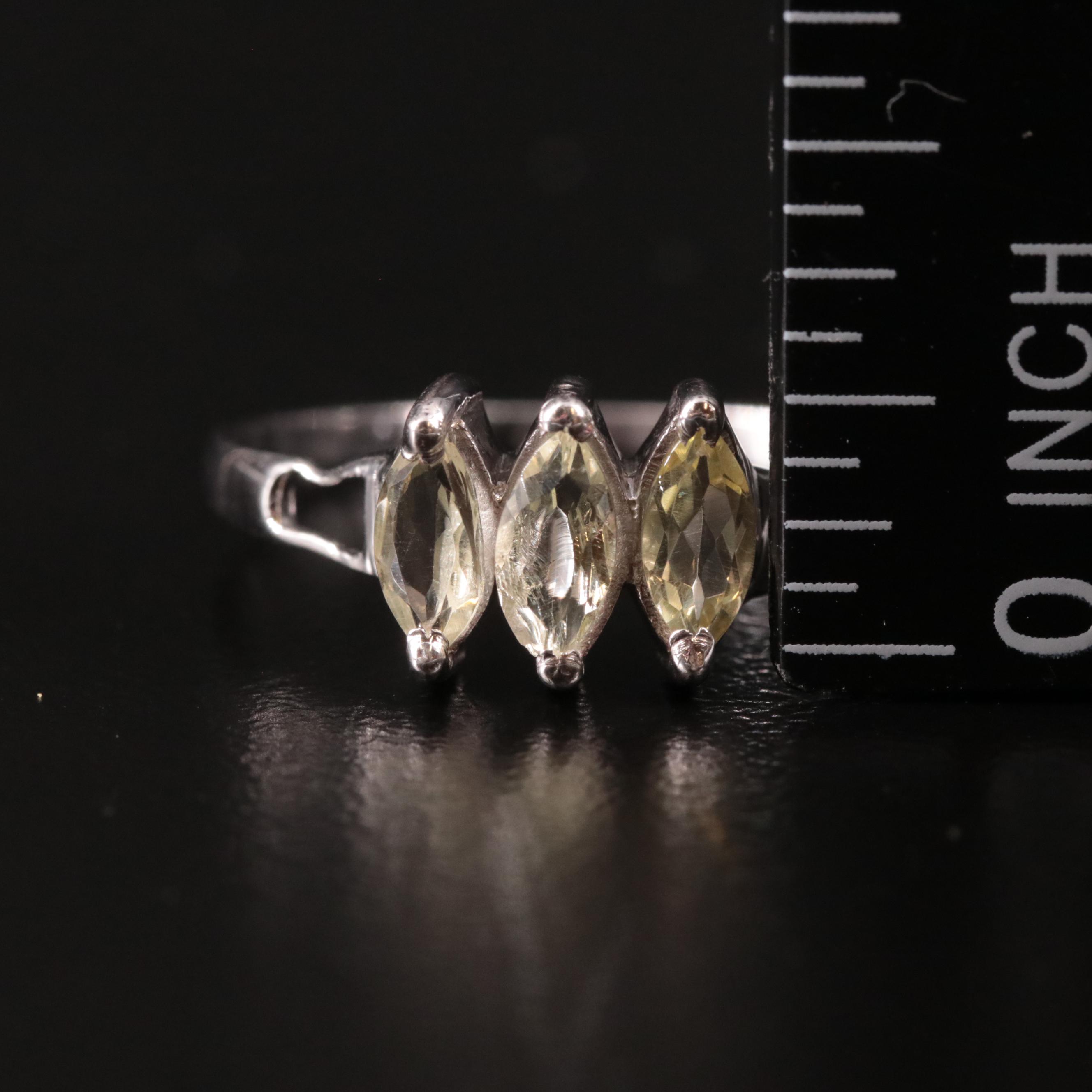 Sterling Citrine Ring