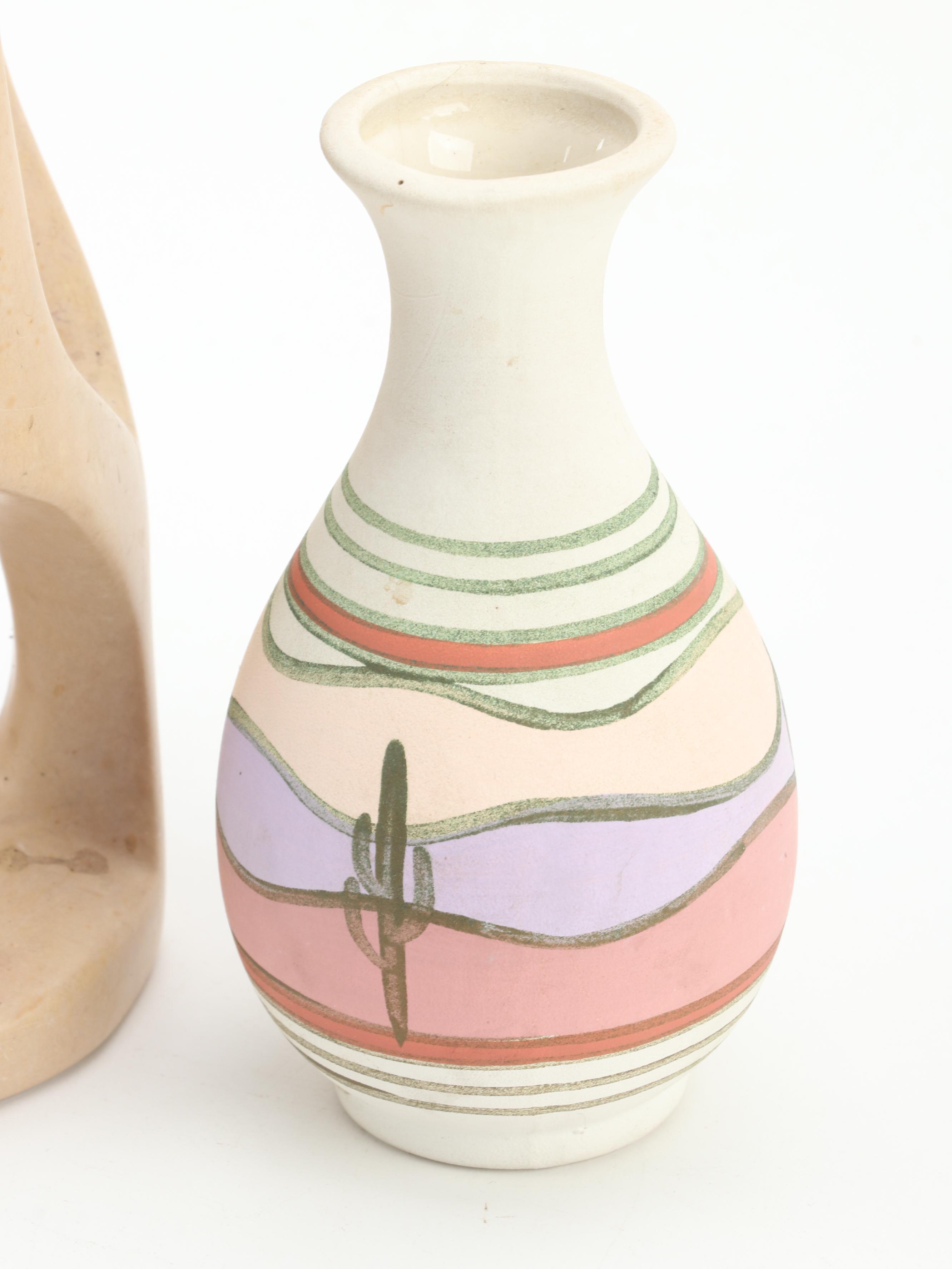 Southwestern Style and African Sculptures, Vases and More