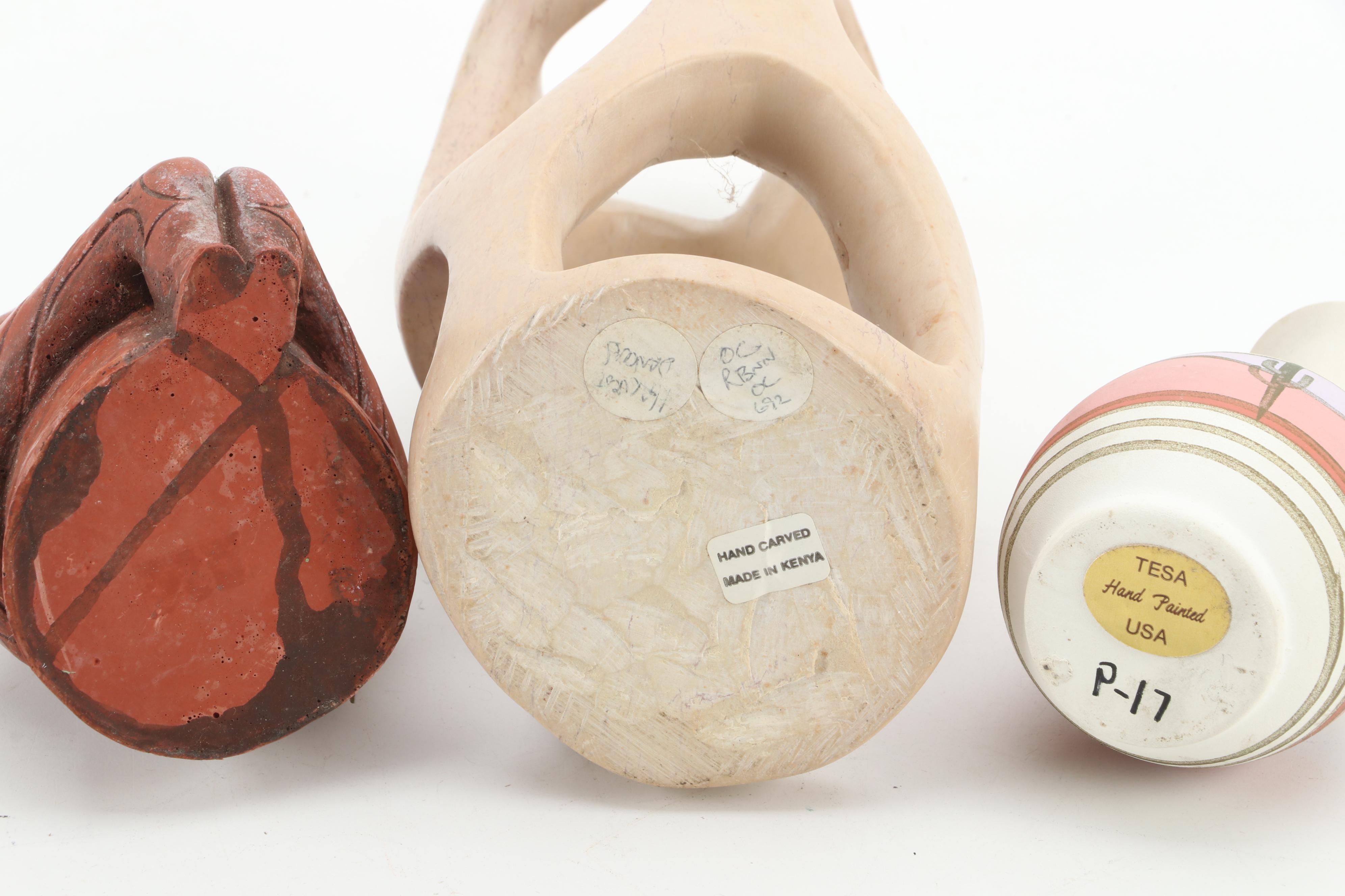 Southwestern Style and African Sculptures, Vases and More