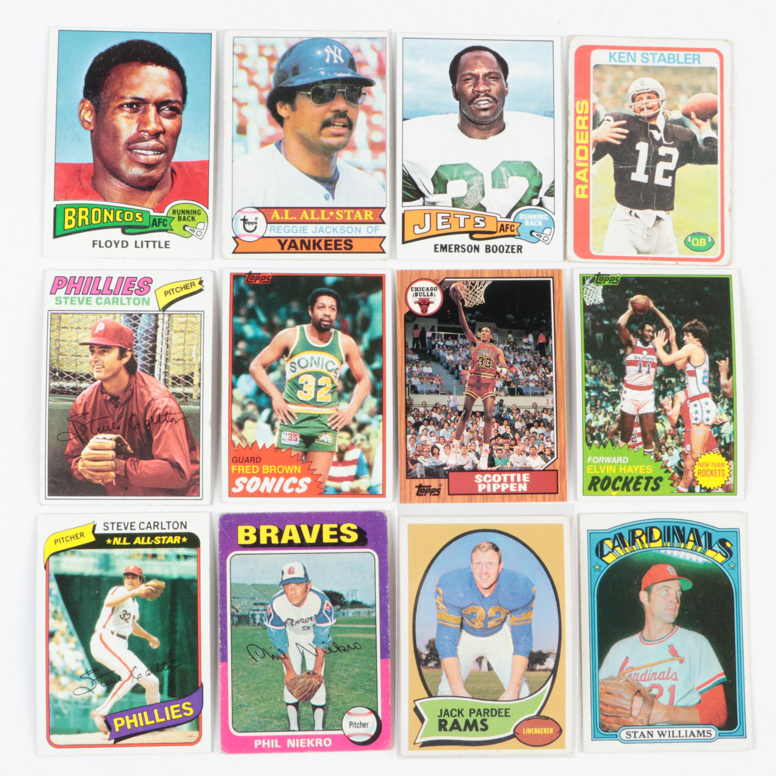 Topps, Panini, Other Sports Cards with Jeter, Aquino, More Rookies, 1950s–2020s