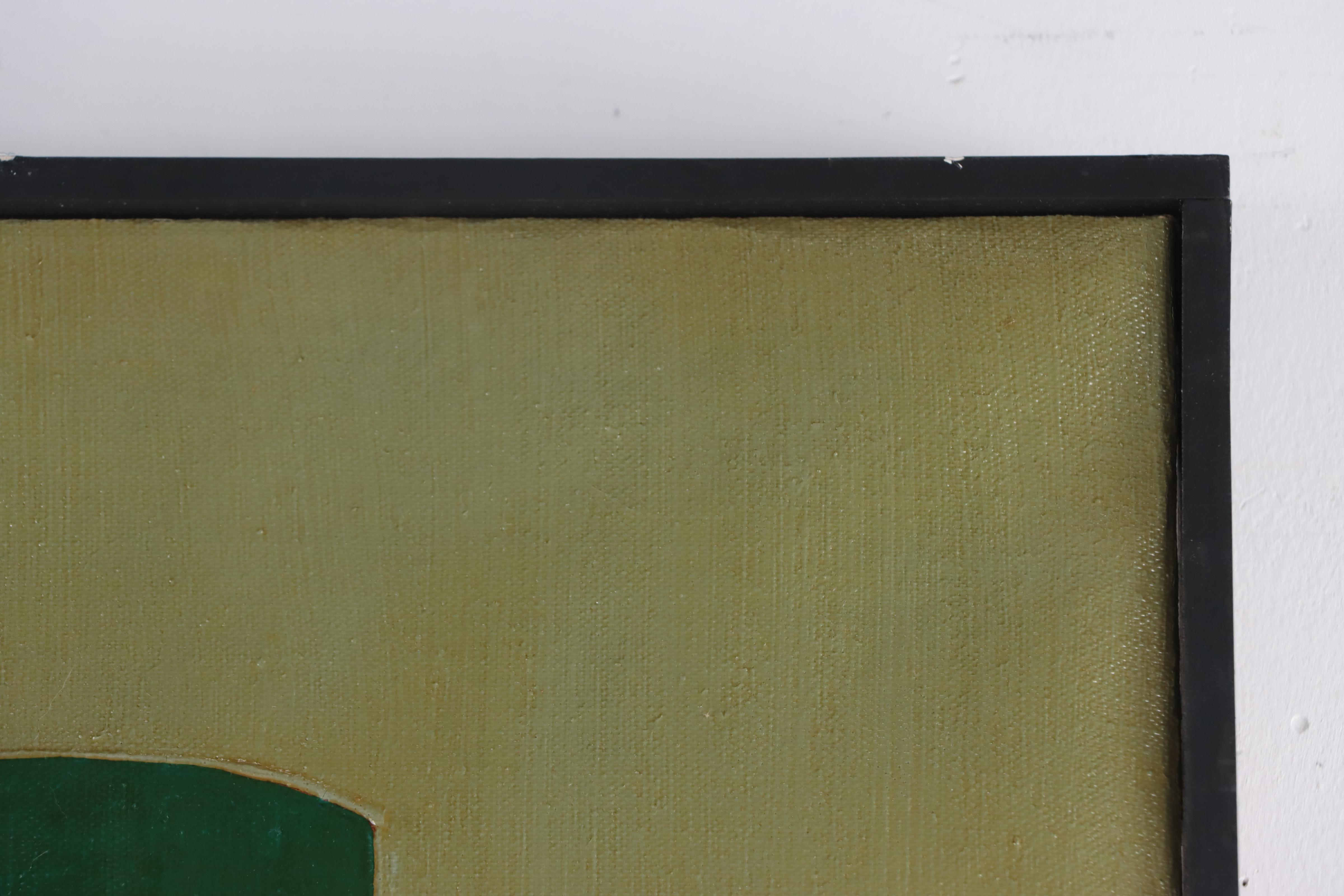 Harry Hilson Abstract Biomorphic Acrylic Painting, Circa 1970