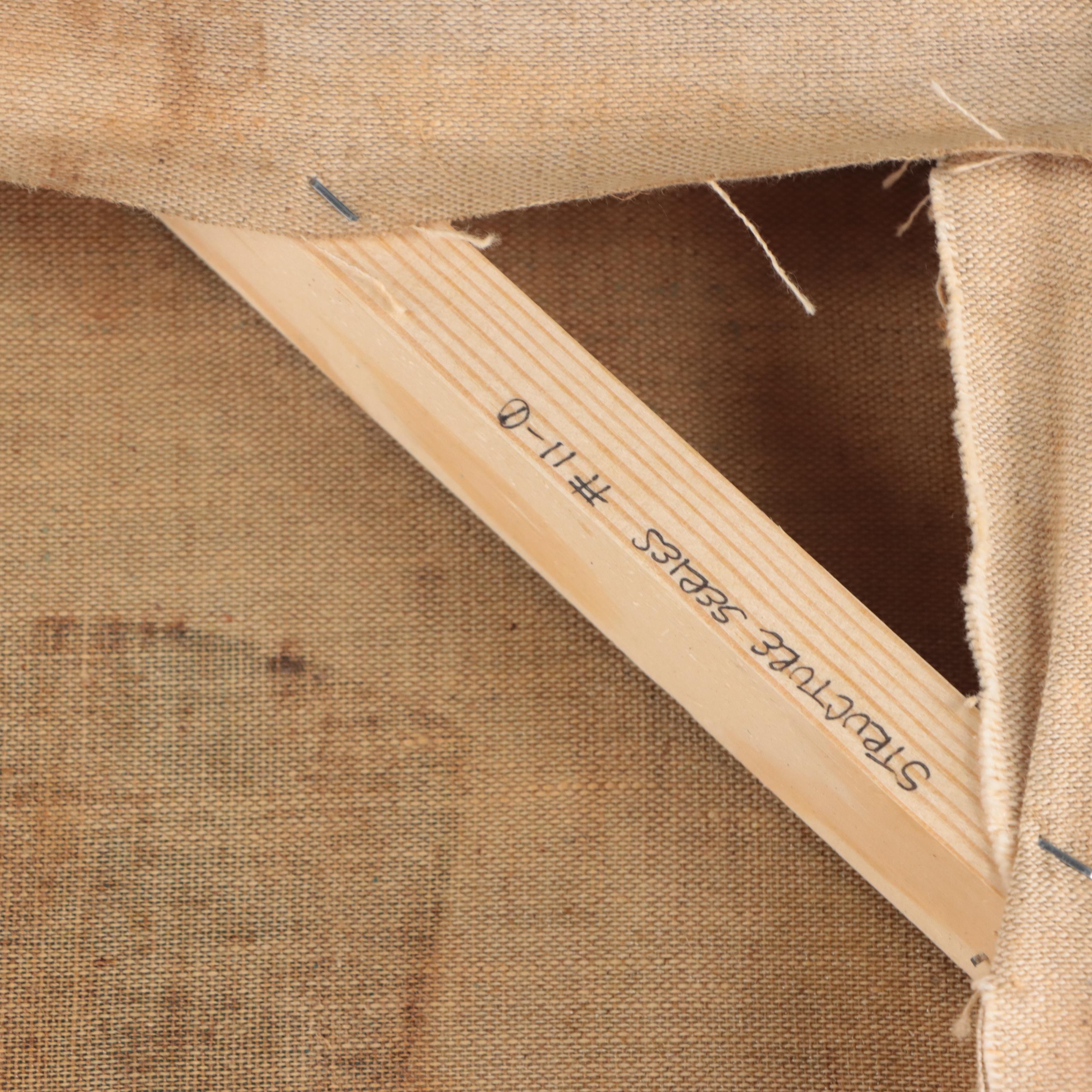 Harry Hilson Abstract Biomorphic Acrylic Painting, Circa 1970