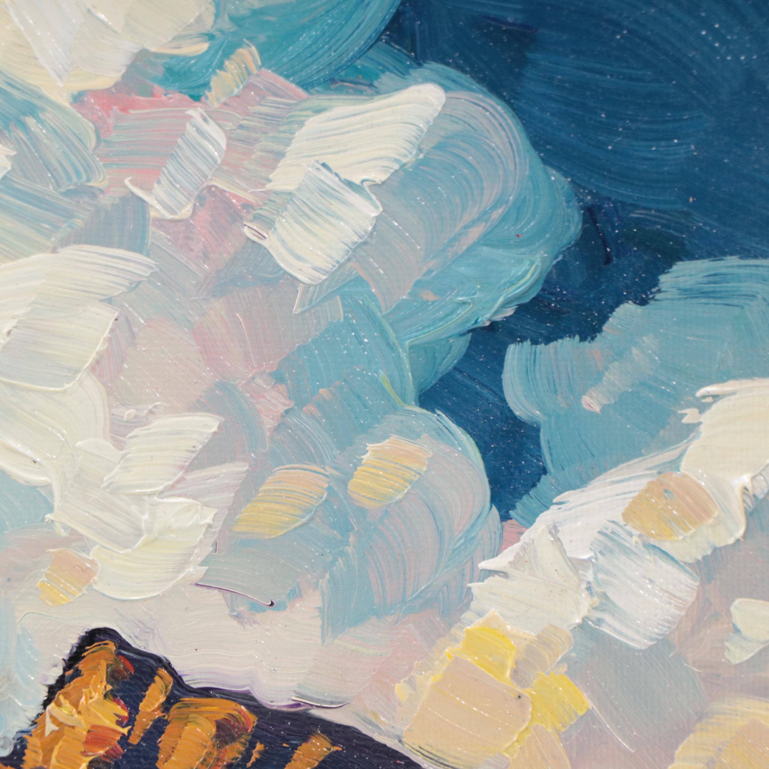 William Hawkins Mountain Landscape Oil Painting, 2023