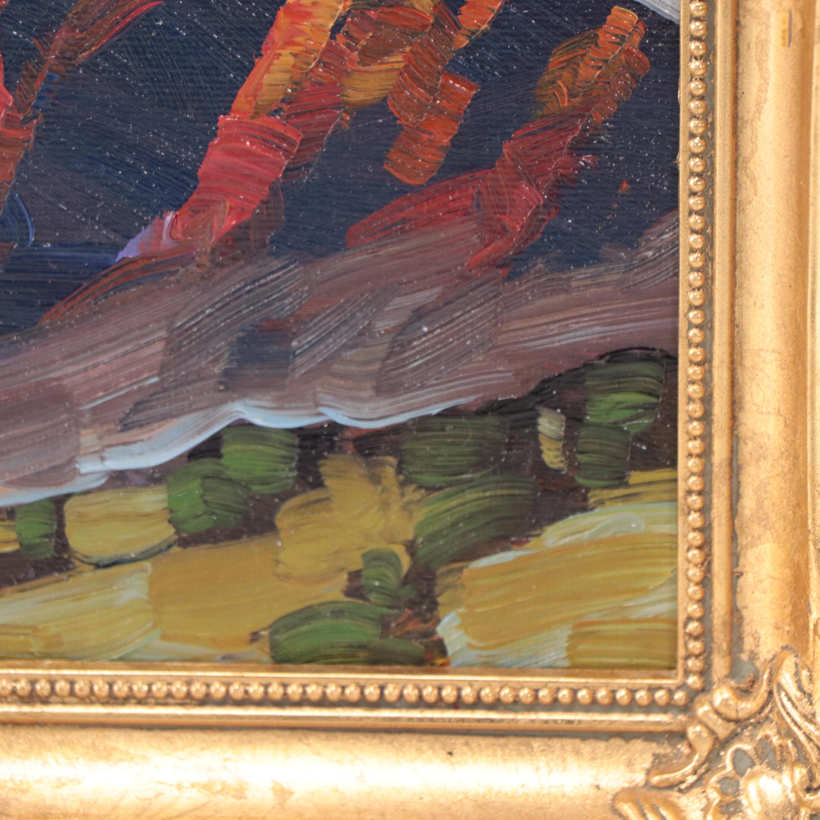 William Hawkins Mountain Landscape Oil Painting, 2023