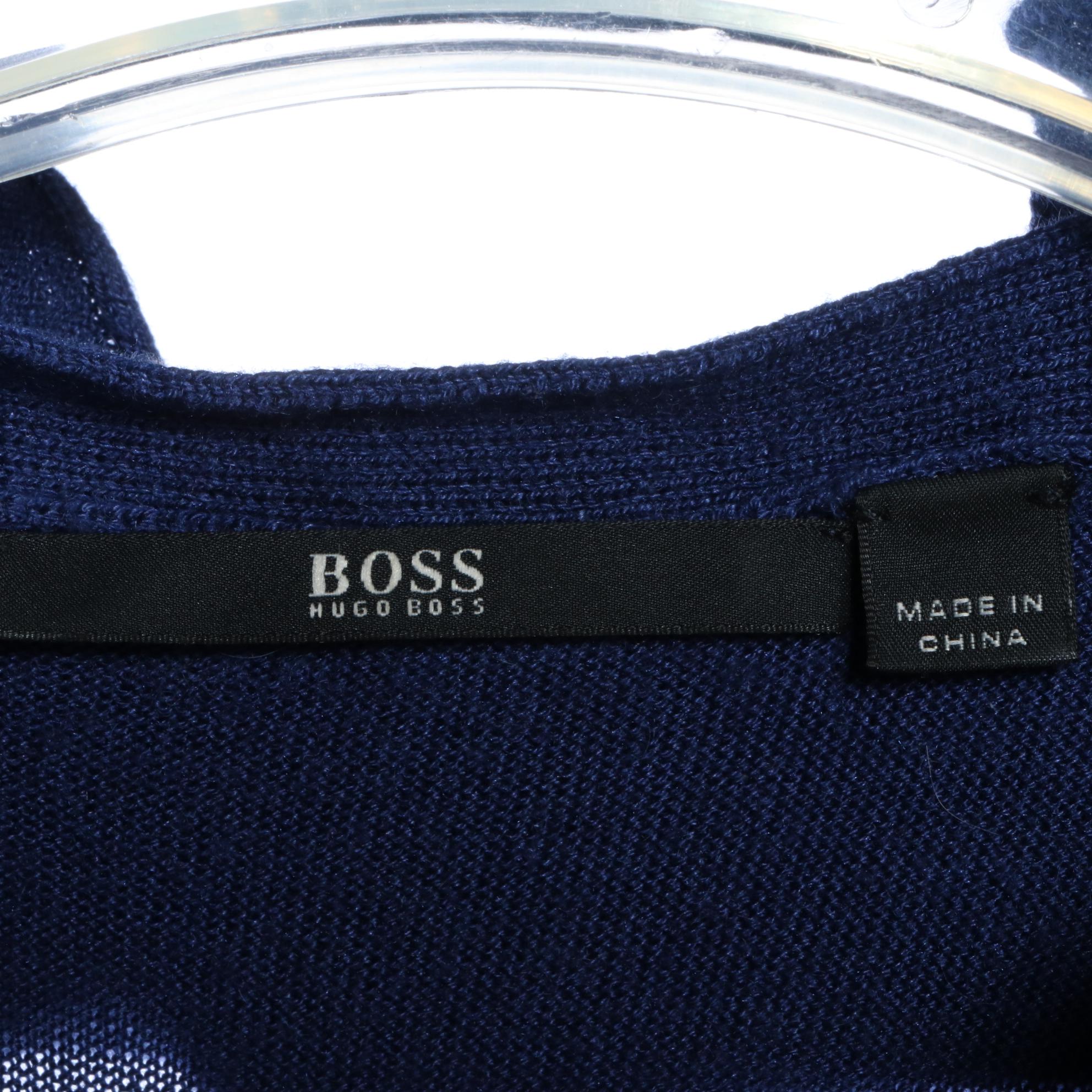 Boss Hugo Boss Tie Blouse in Gauze and Ruffle Cardigan Sweater