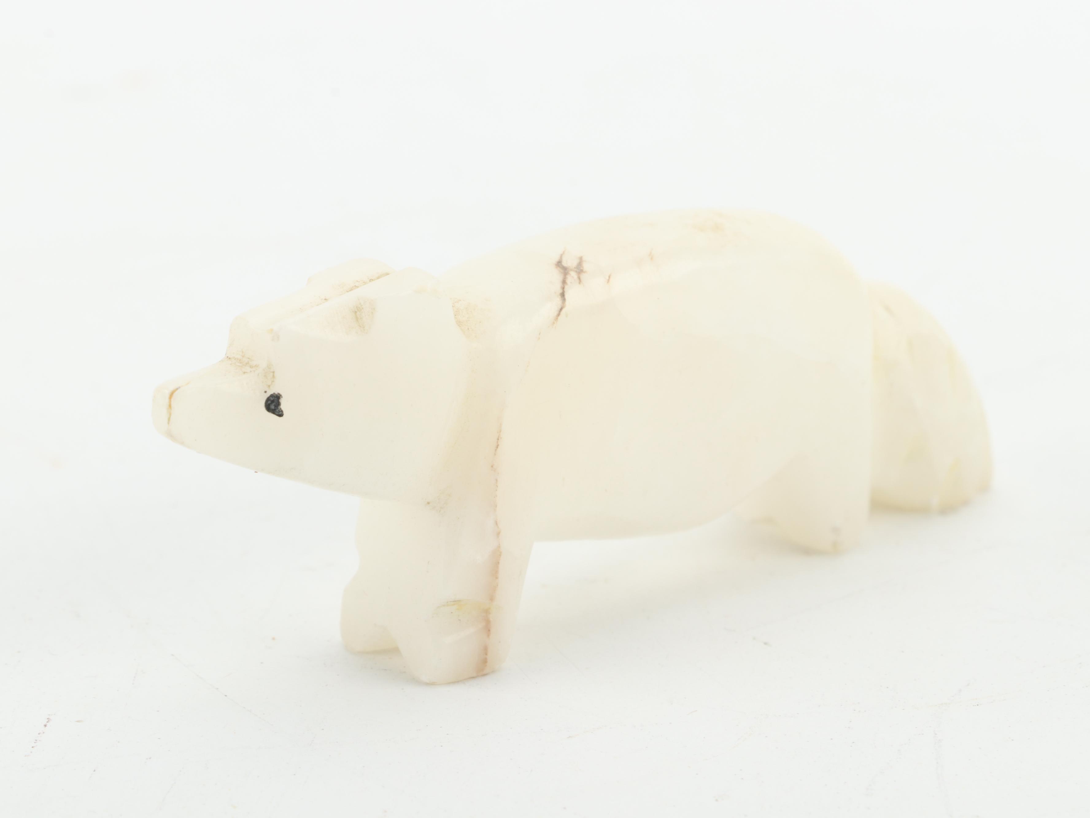 Zuni and Others Hand-Carved Fetishes in Wood, Calcite, Soapstone