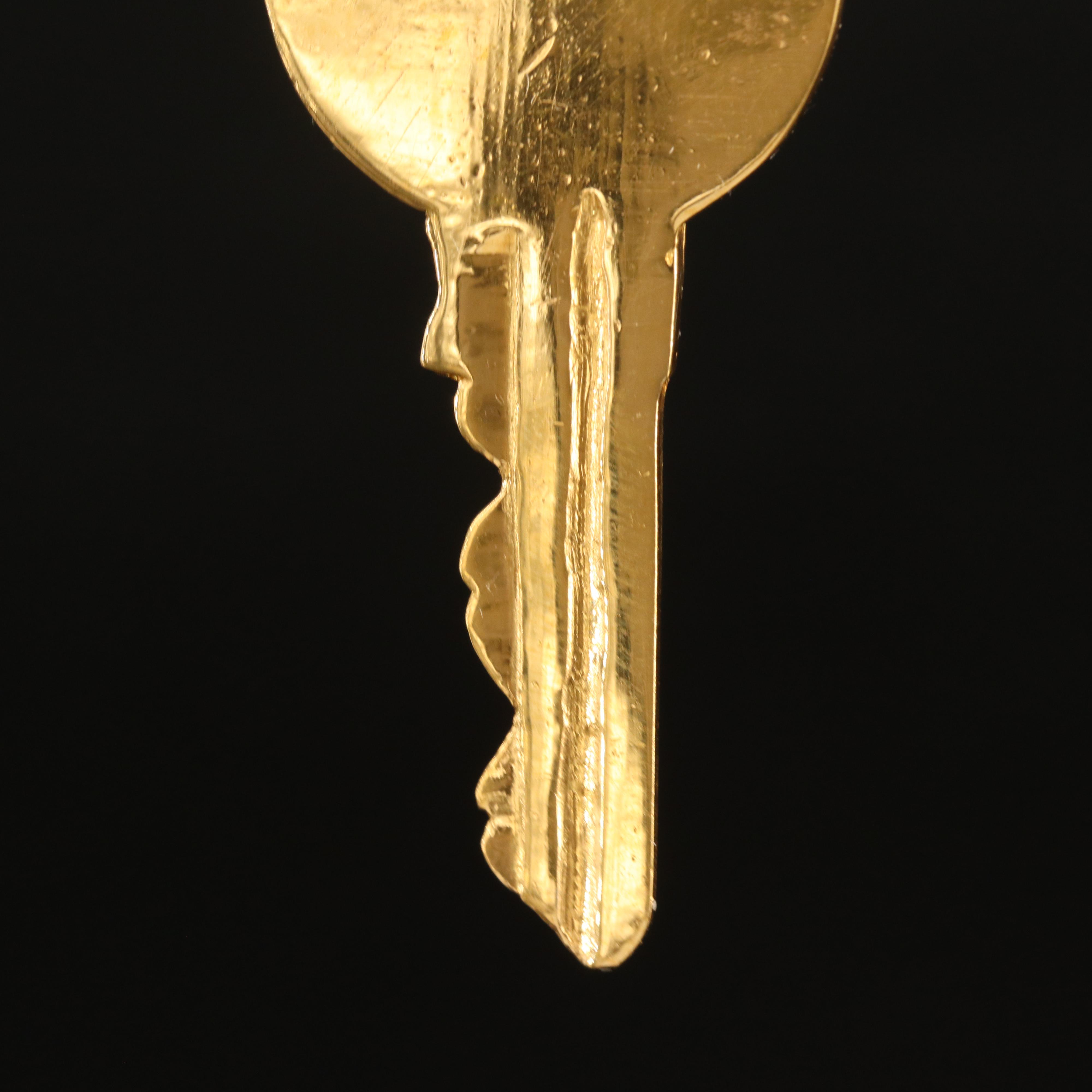 Chinese 24K Key Pendant