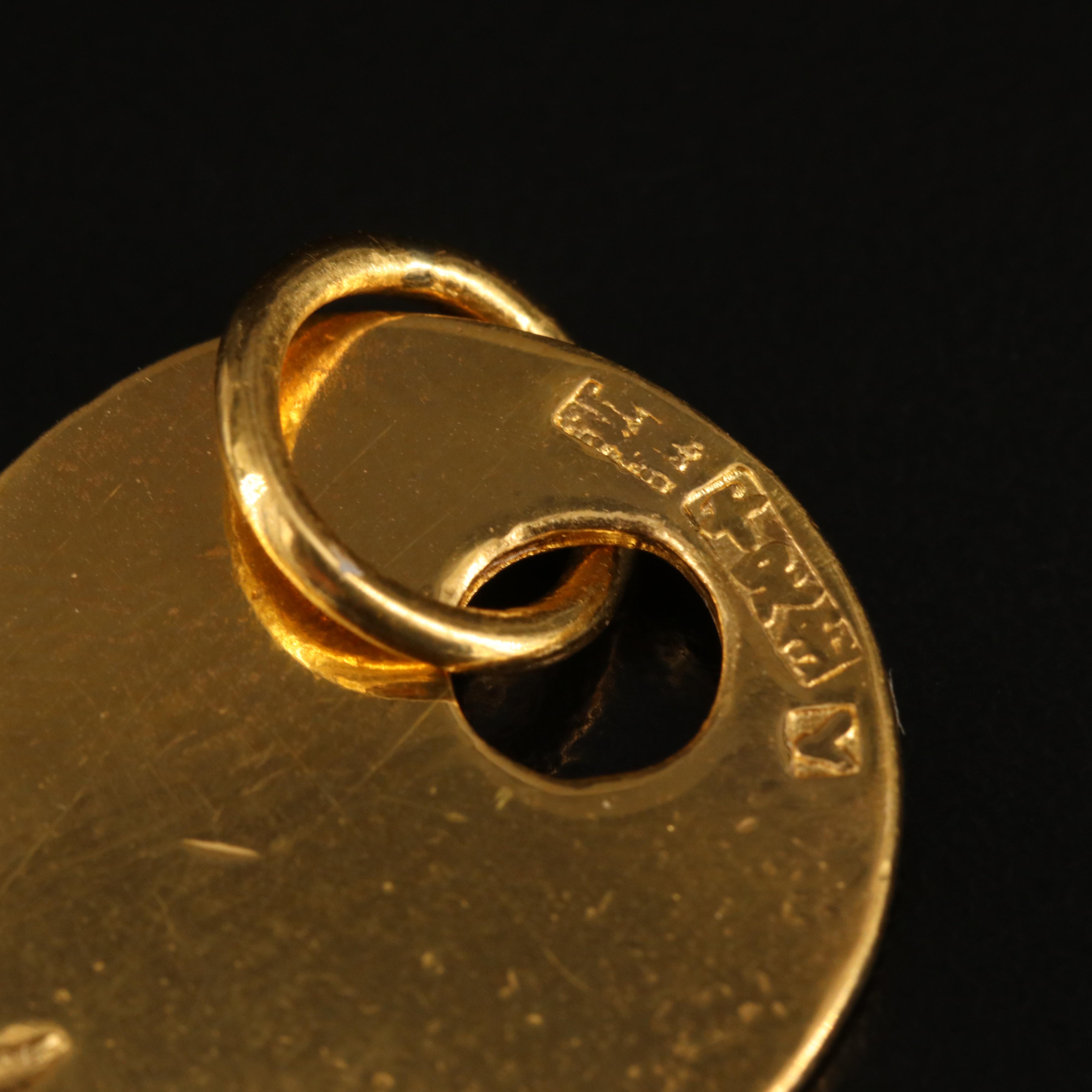 Chinese 24K Key Pendant