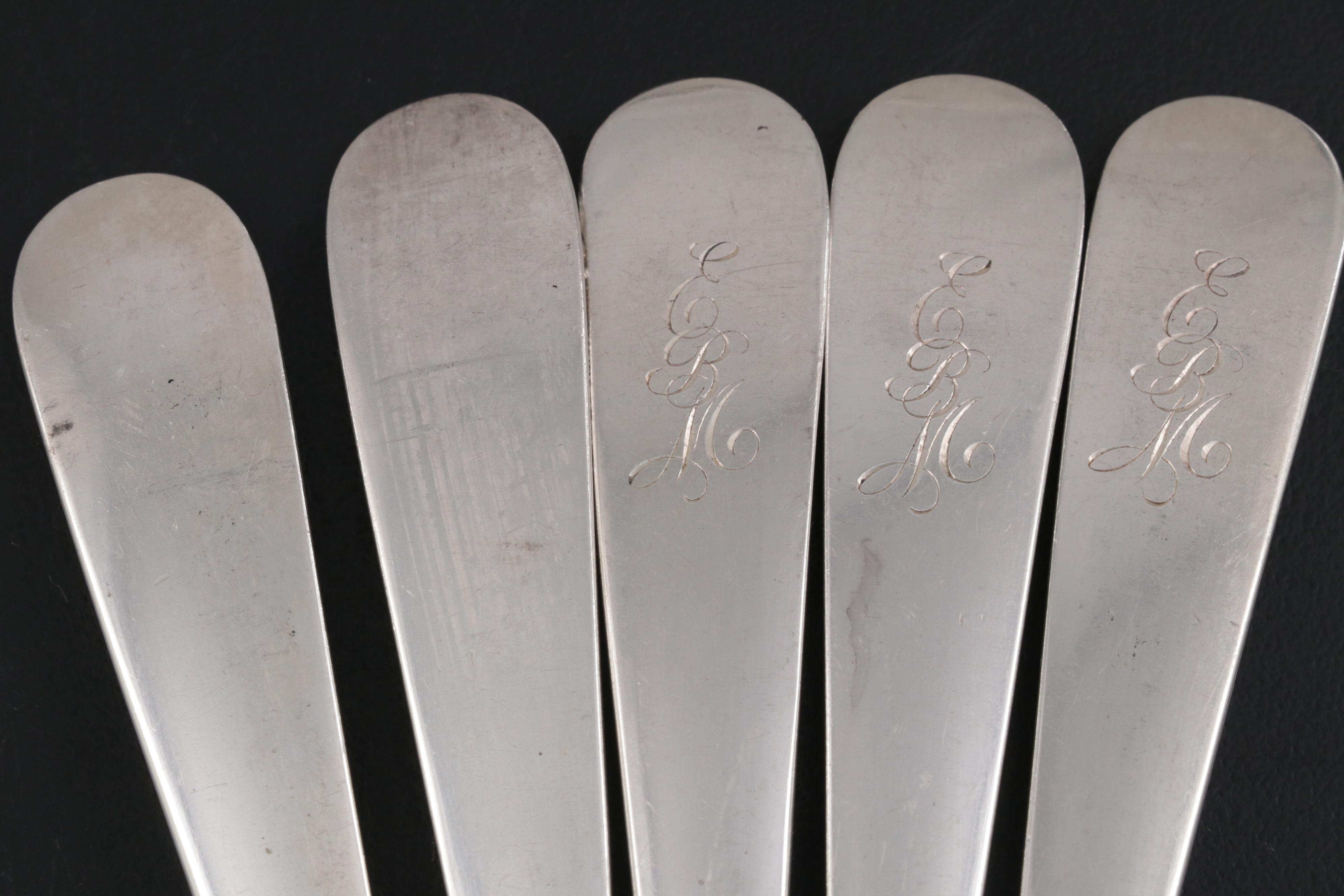 S. Kirk & Son "Repousse" Sterling Silver Flatware with Other Silver Utensils