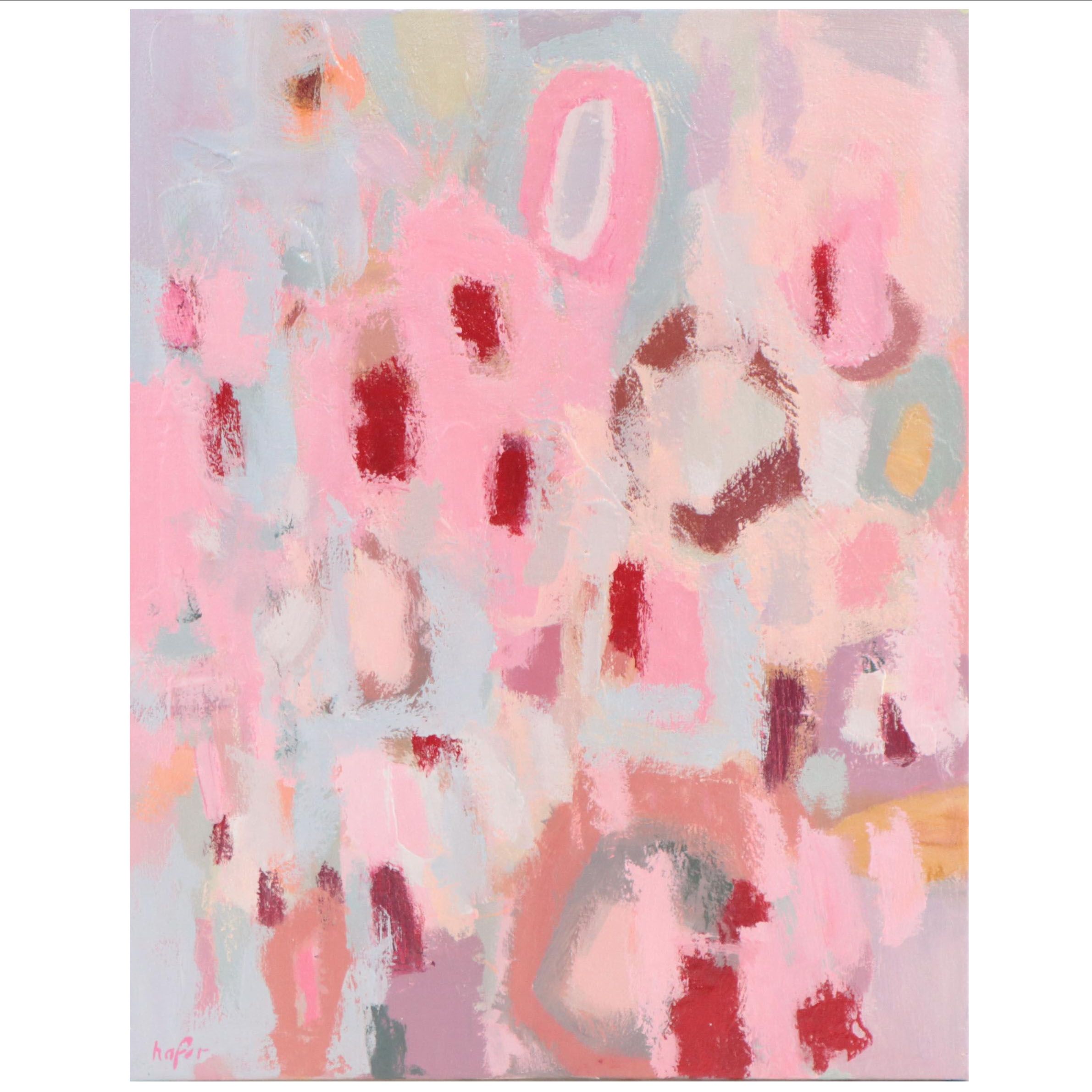 Lee Hafer Non-Objective Abstract Acrylic Painting, Circa 2020