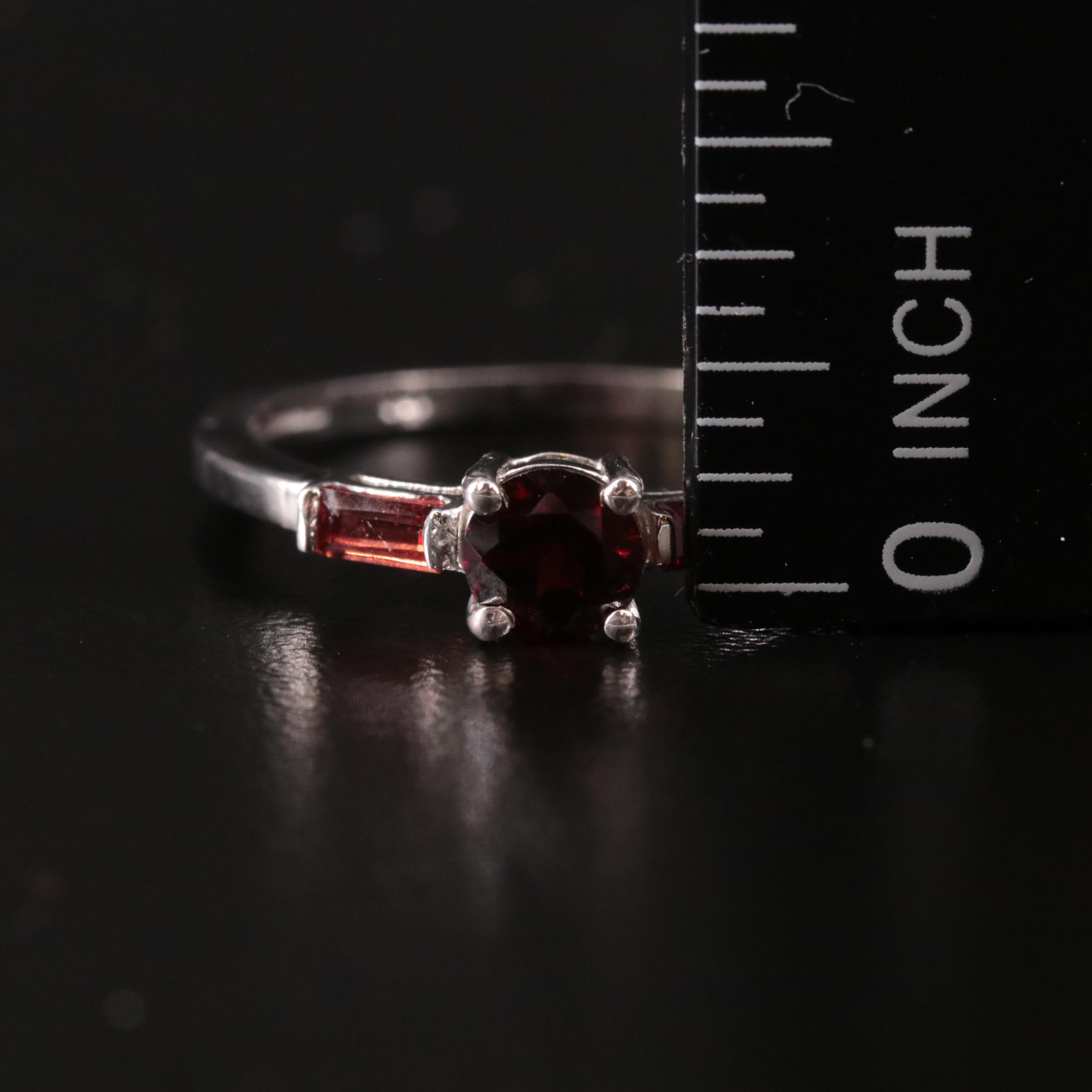 Sterling Garnet Ring