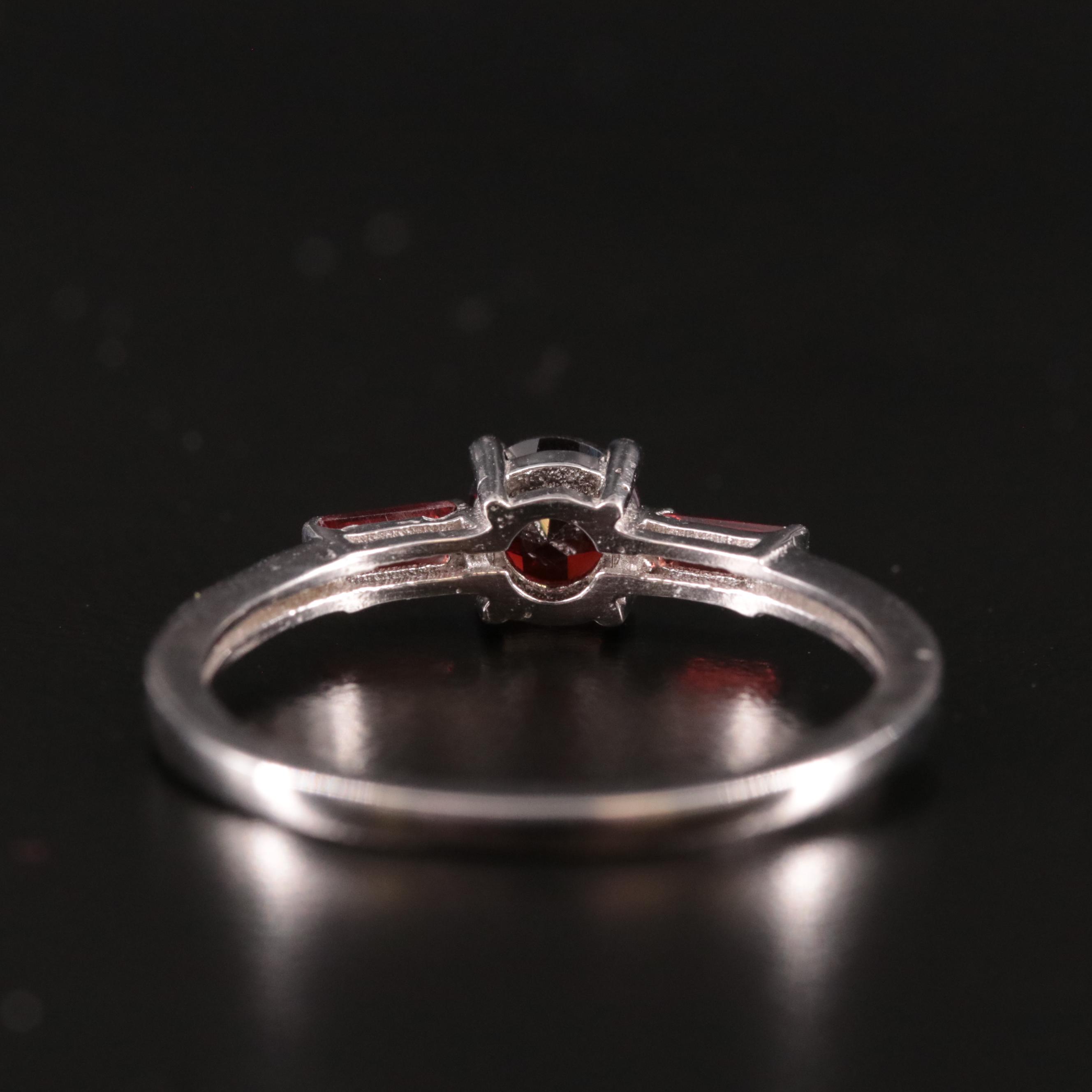 Sterling Garnet Ring
