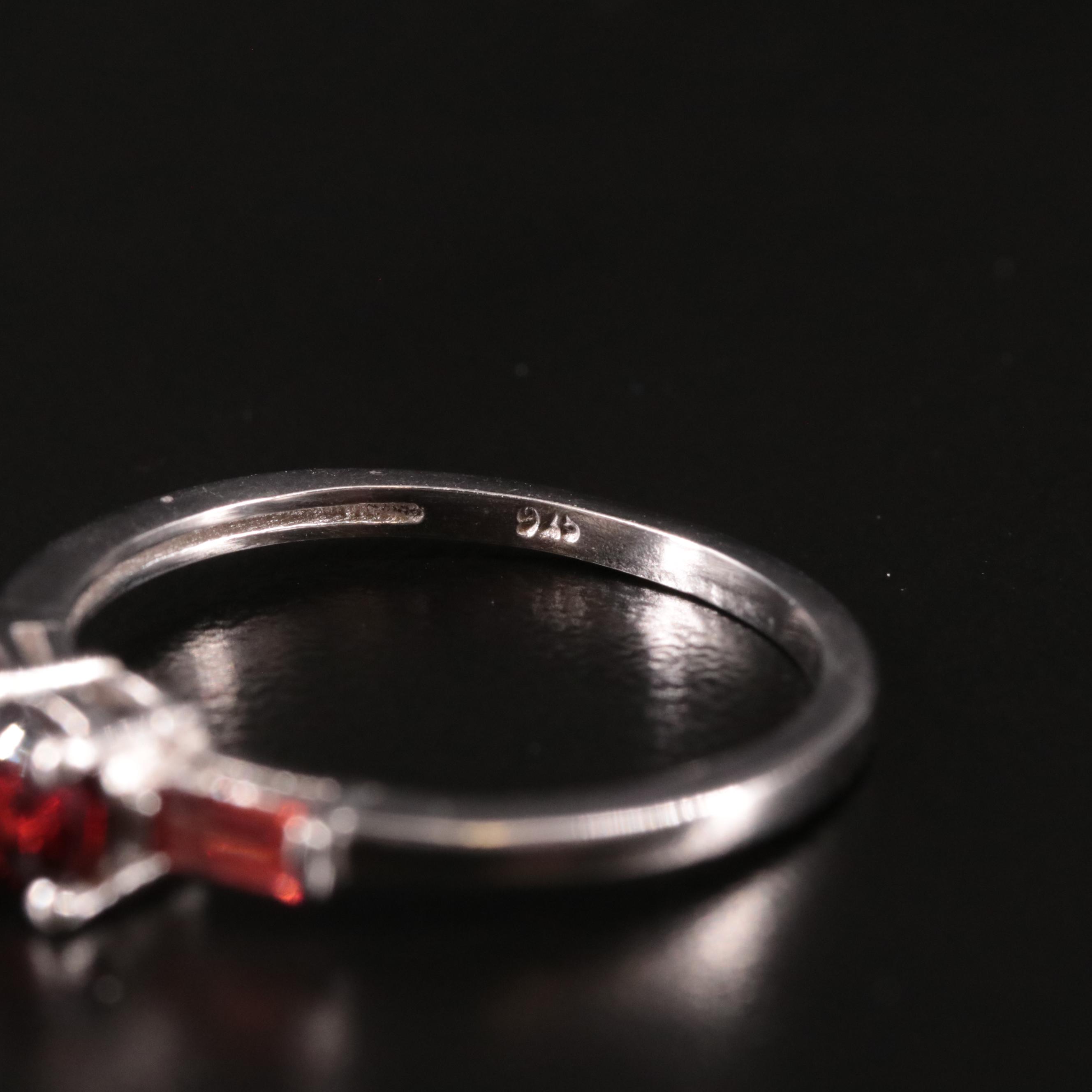 Sterling Garnet Ring