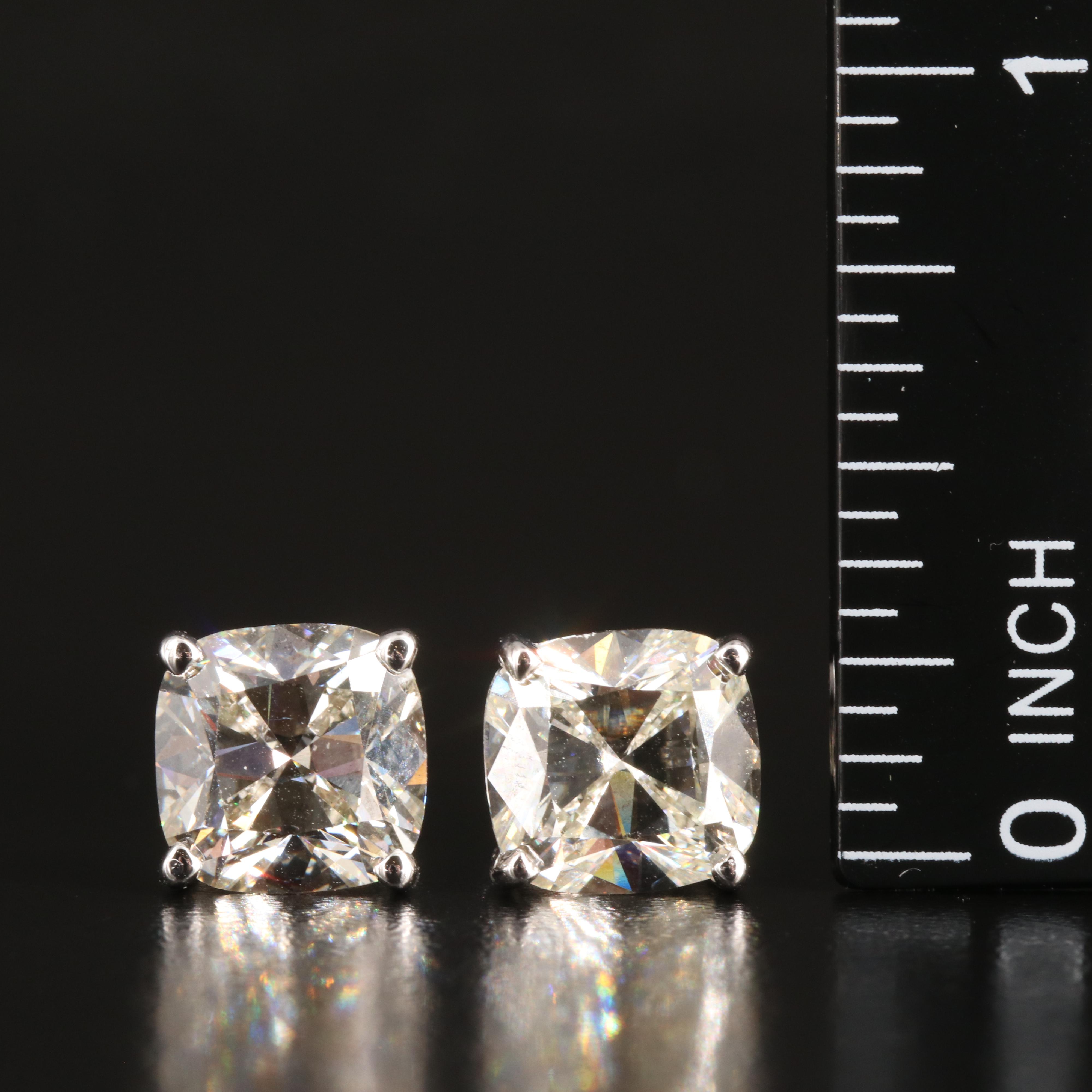 14K 6.60 CTW Lab Grown Diamond Stud Earrings