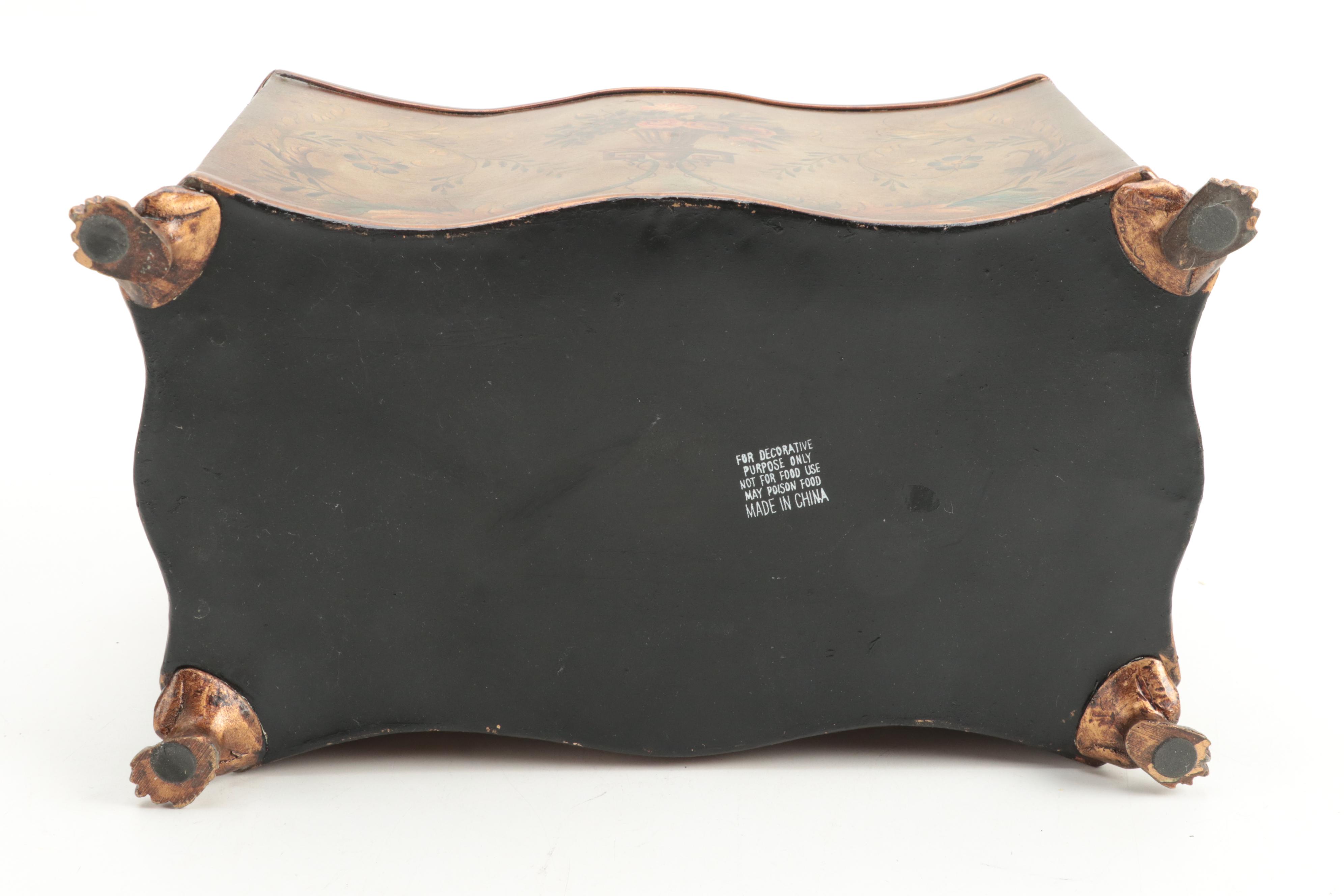 Maitland-Smith and Other Rococo Style Toleware Urn and Flower Containers