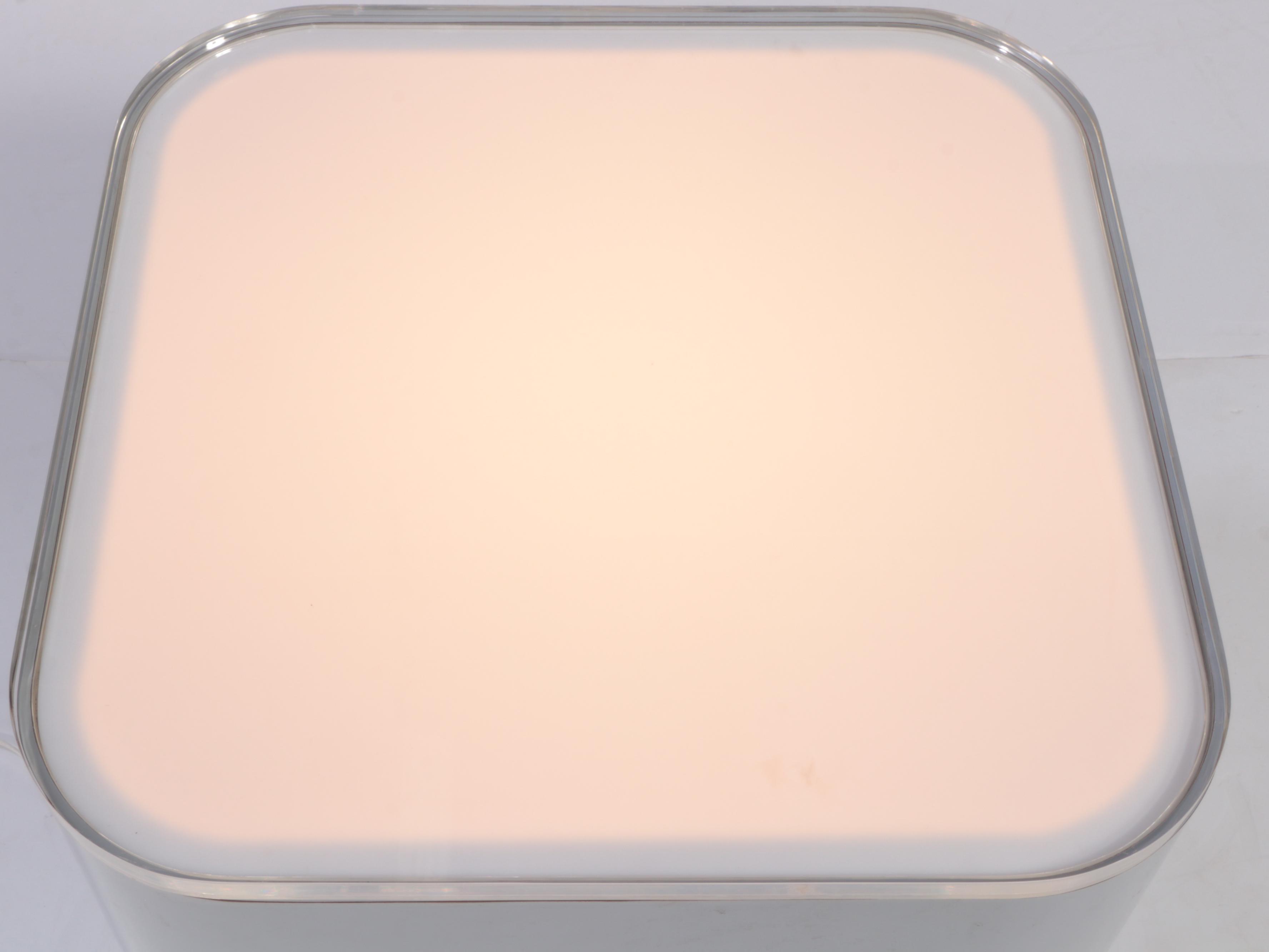 Post Modernist Laminate and Acrylic Illuminated Pedestal, Late 20th Century