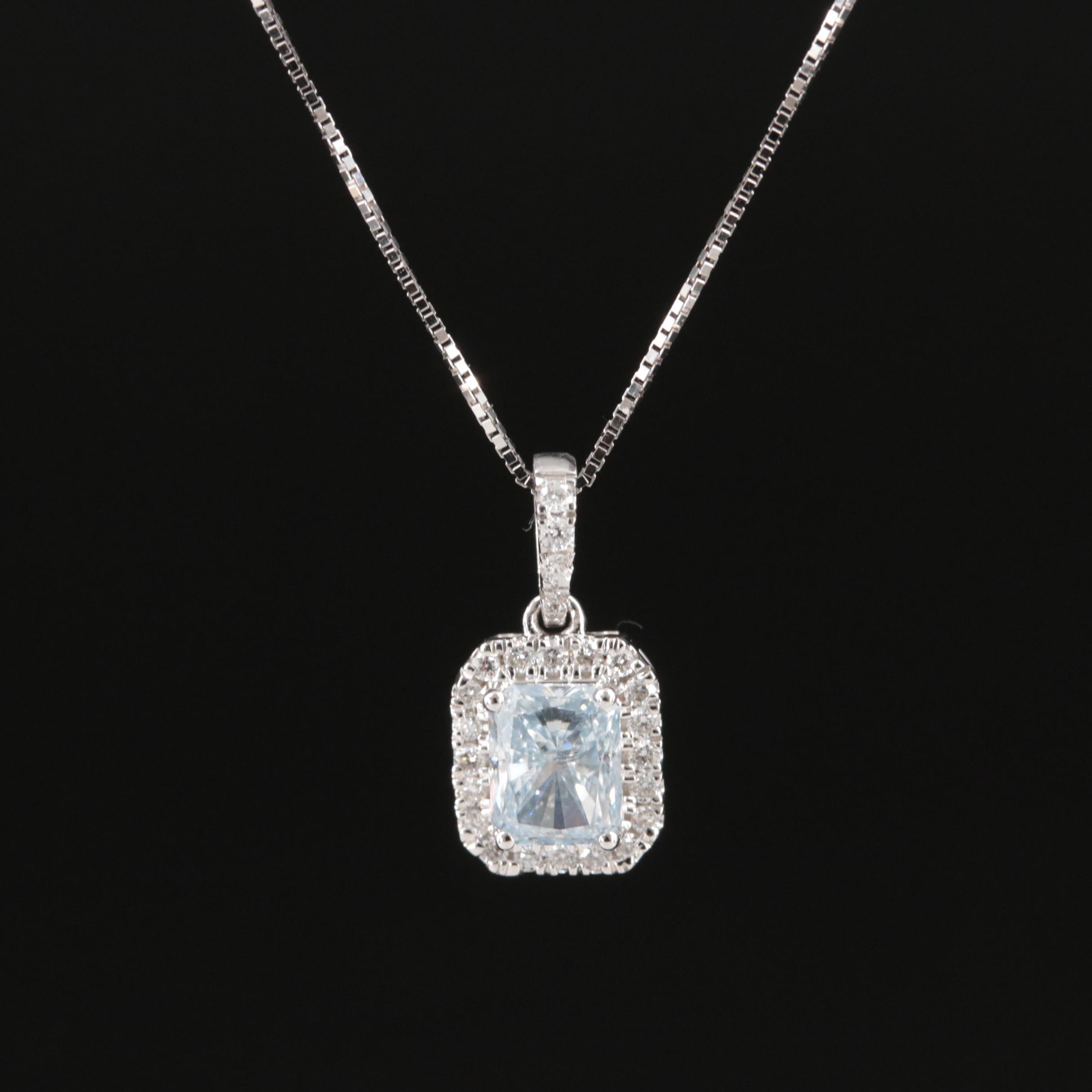 14K 0.62 CTW Lab Grown Diamond Pendant Necklace