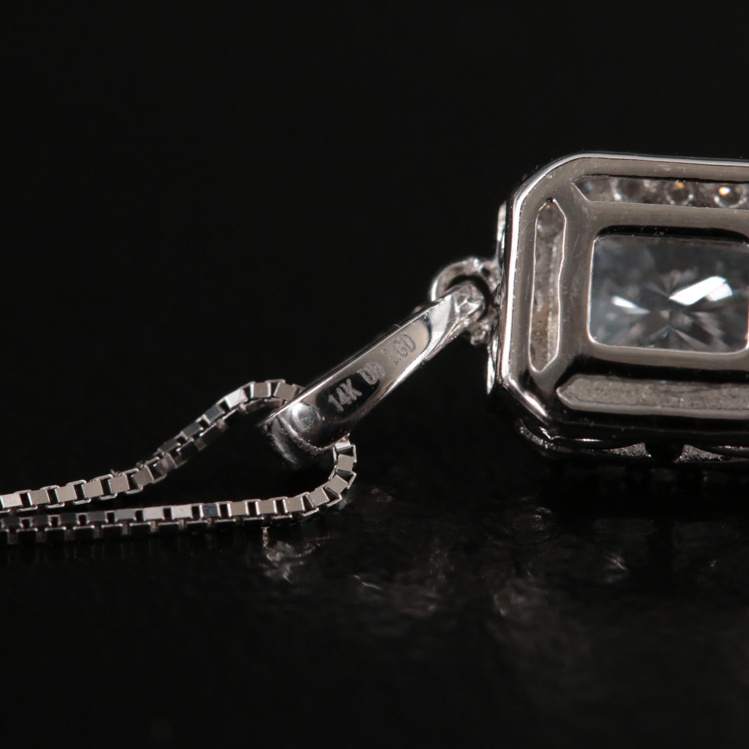 14K 0.62 CTW Lab Grown Diamond Pendant Necklace