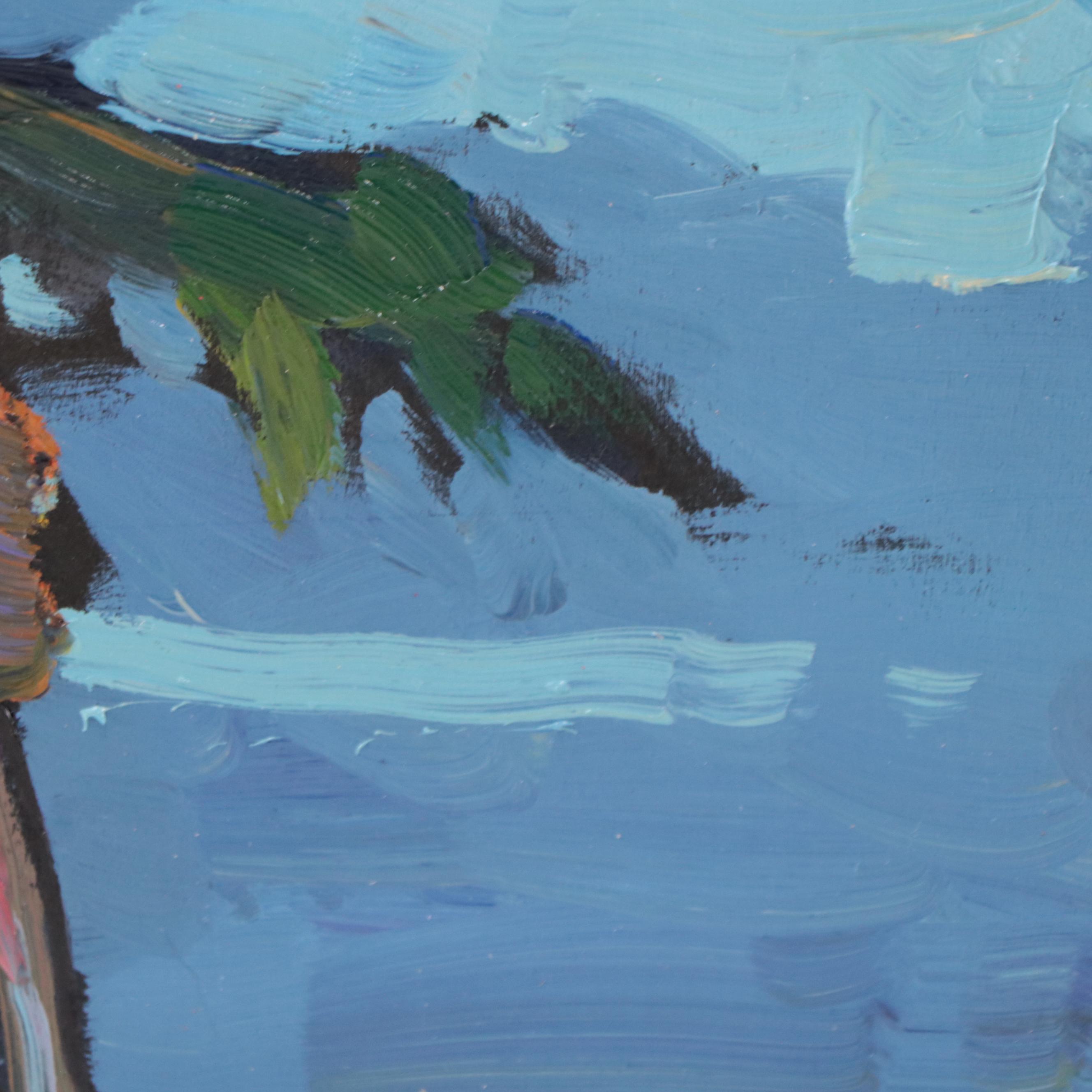 William Hawkins Landscape Oil Painting of Palm Trees, 2023