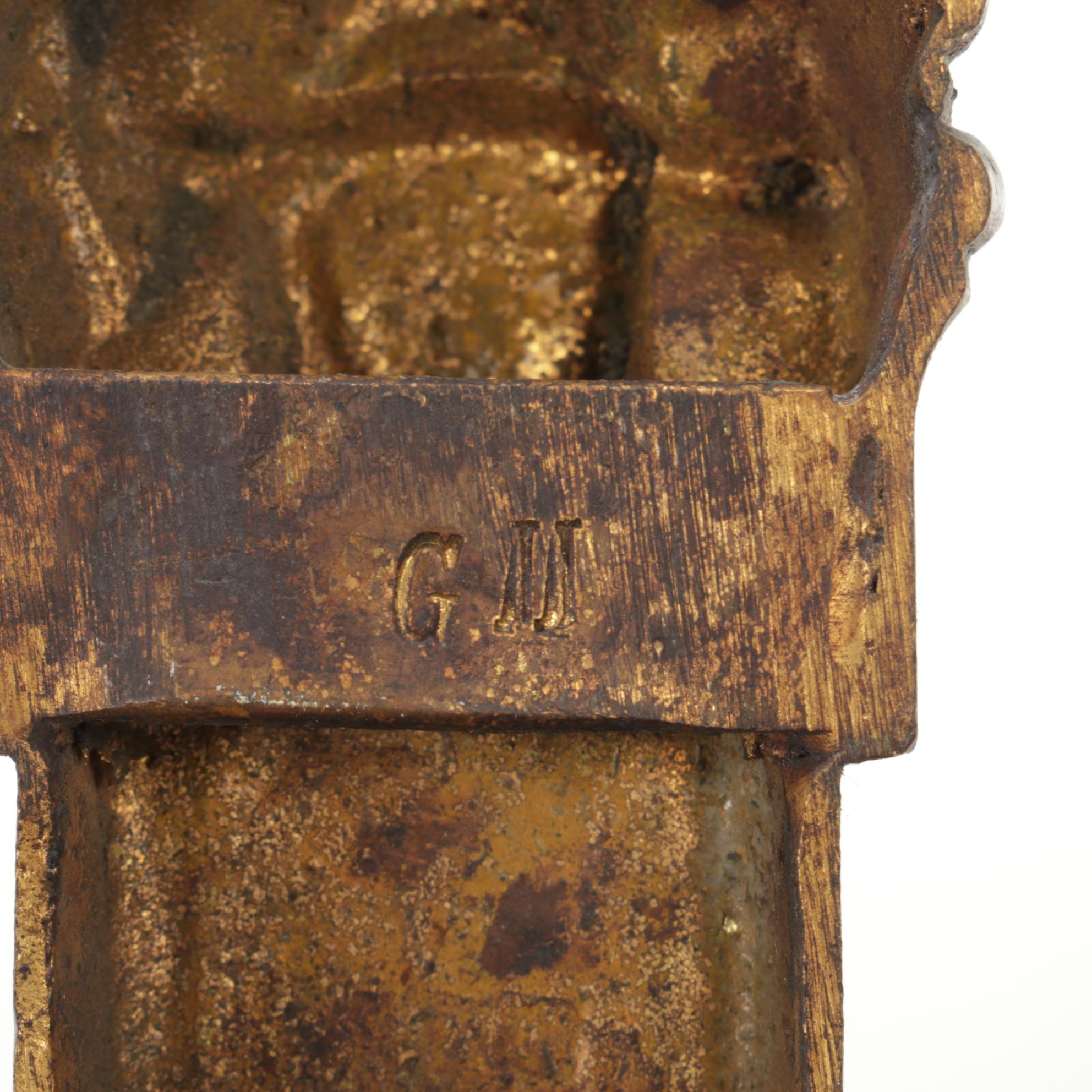 Neoclassical Cast Brass Architectural Salvage Wall Hooks