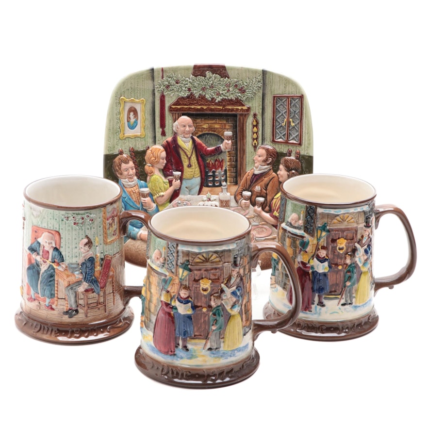 Beswick for Royal Doulton Ceramic Collector's Mugs and Dish