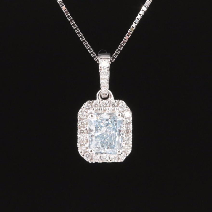 14K 0.61 CTW Lab Grown Diamond Pendant Necklace