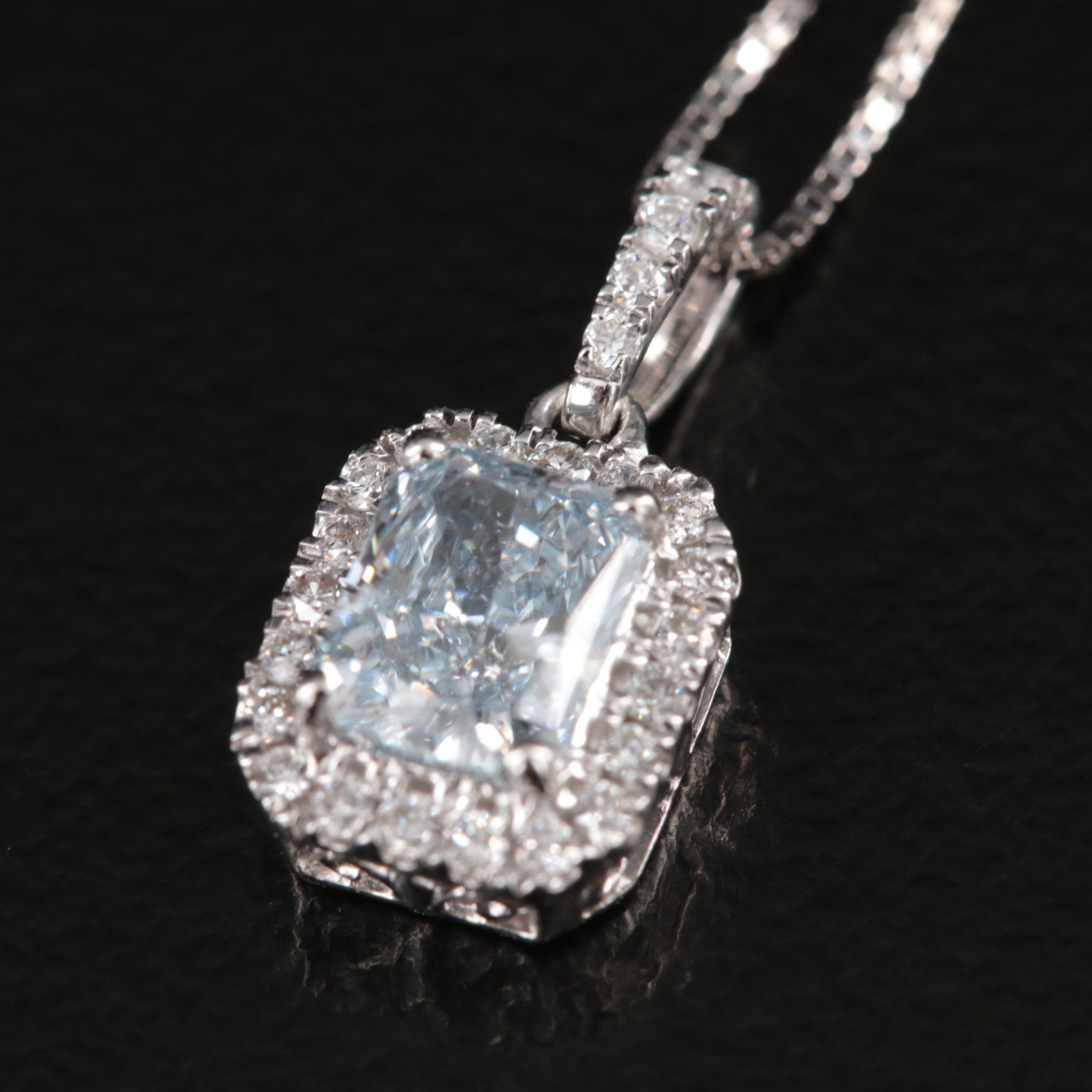 14K 0.61 CTW Lab Grown Diamond Pendant Necklace