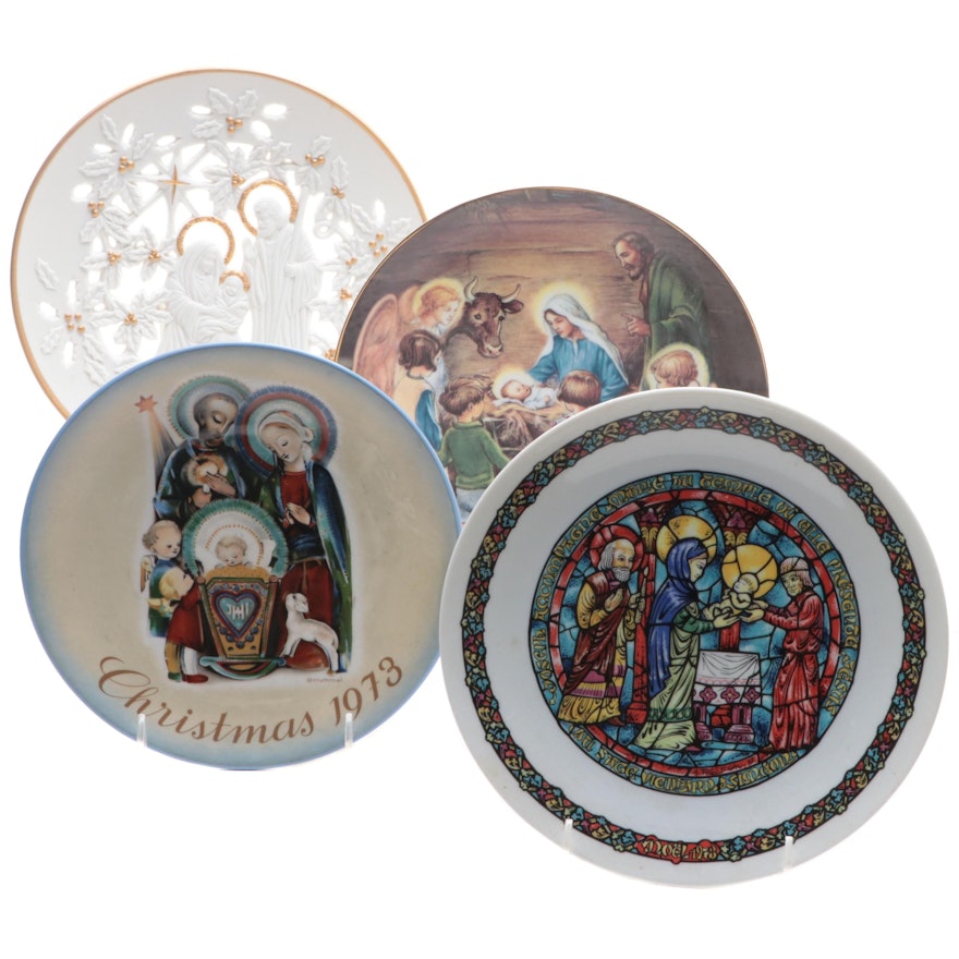 Holiday Collector Plates Including "The Holy Family"
