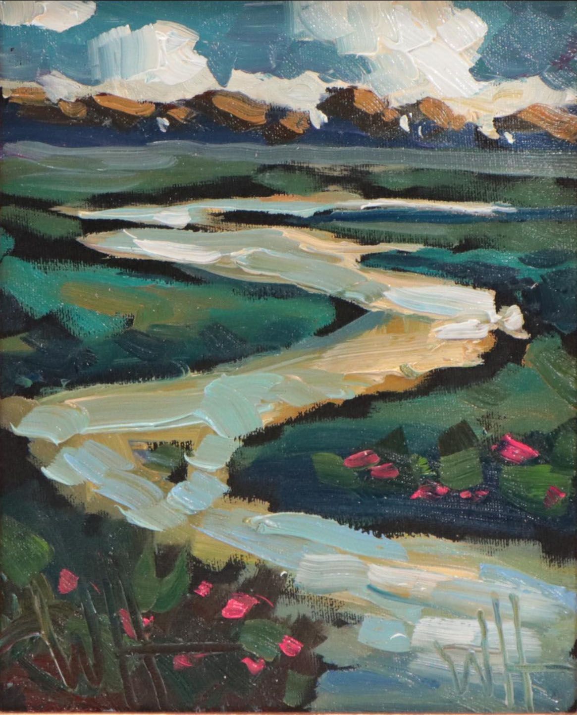 William Hawkins Landscape Oil Painting, 2023