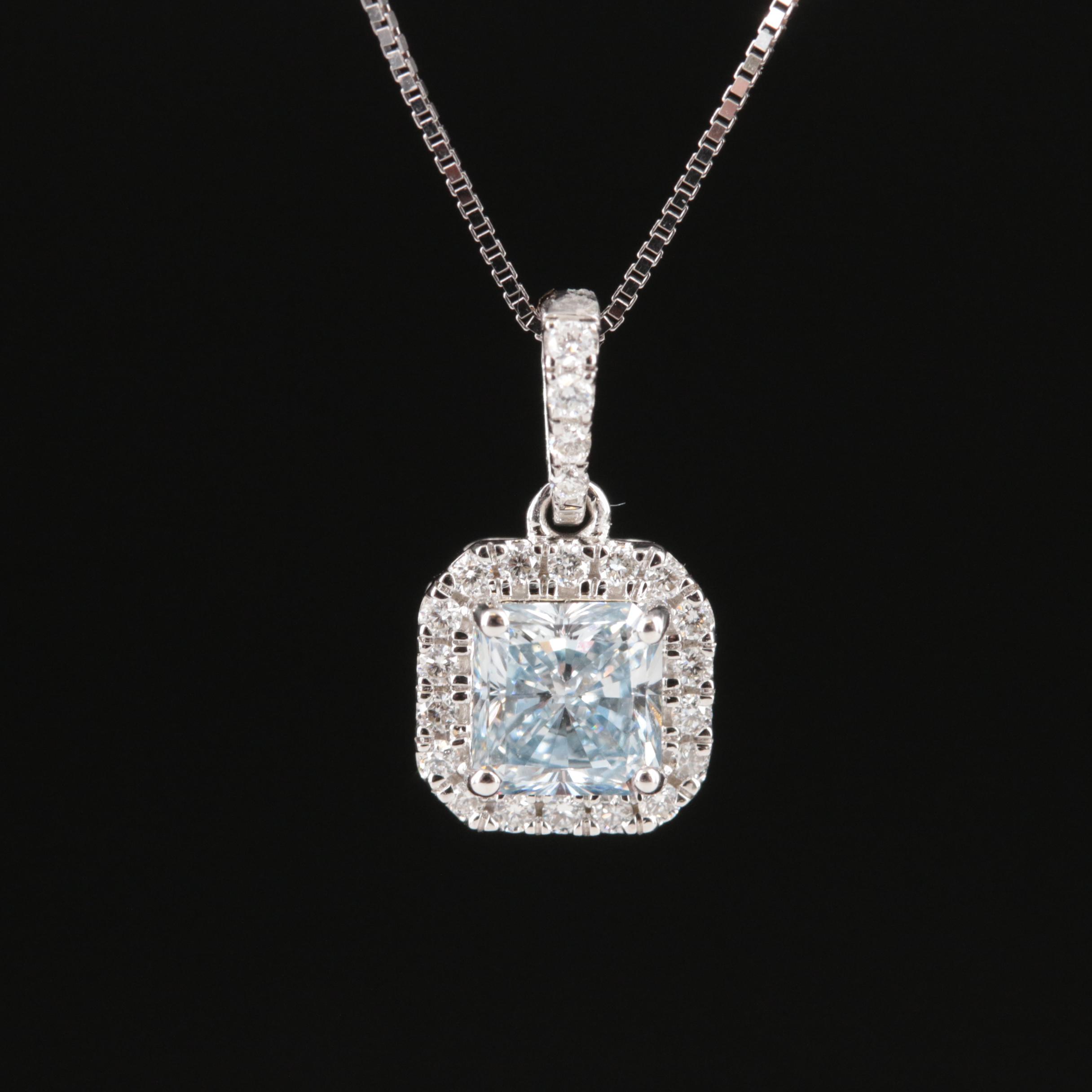 14K 0.63 CTW Lab Grown Diamond Pendant Necklace