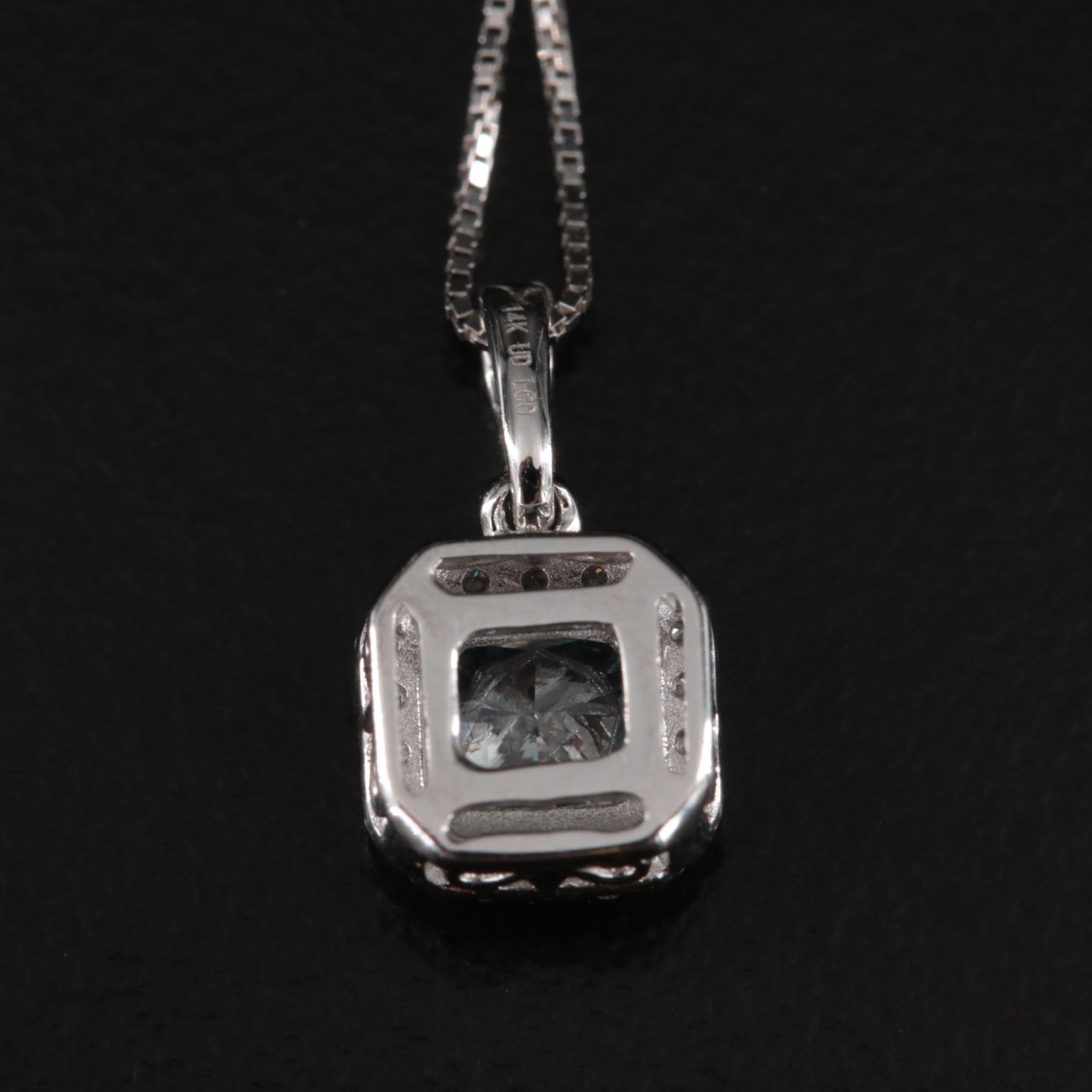 14K 0.63 CTW Lab Grown Diamond Pendant Necklace