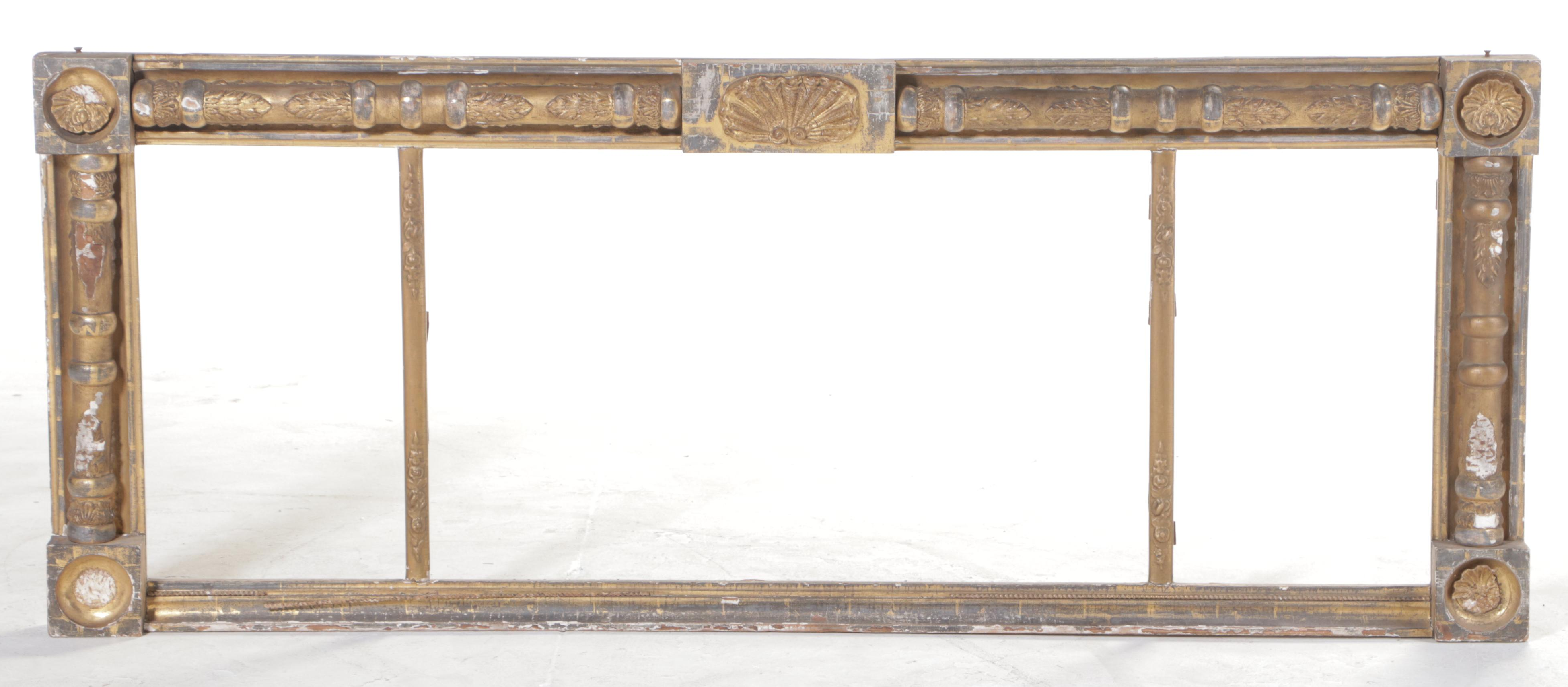 American Classical Giltwood and Composition Overmantel Mirror Frame, Mid-19th C.