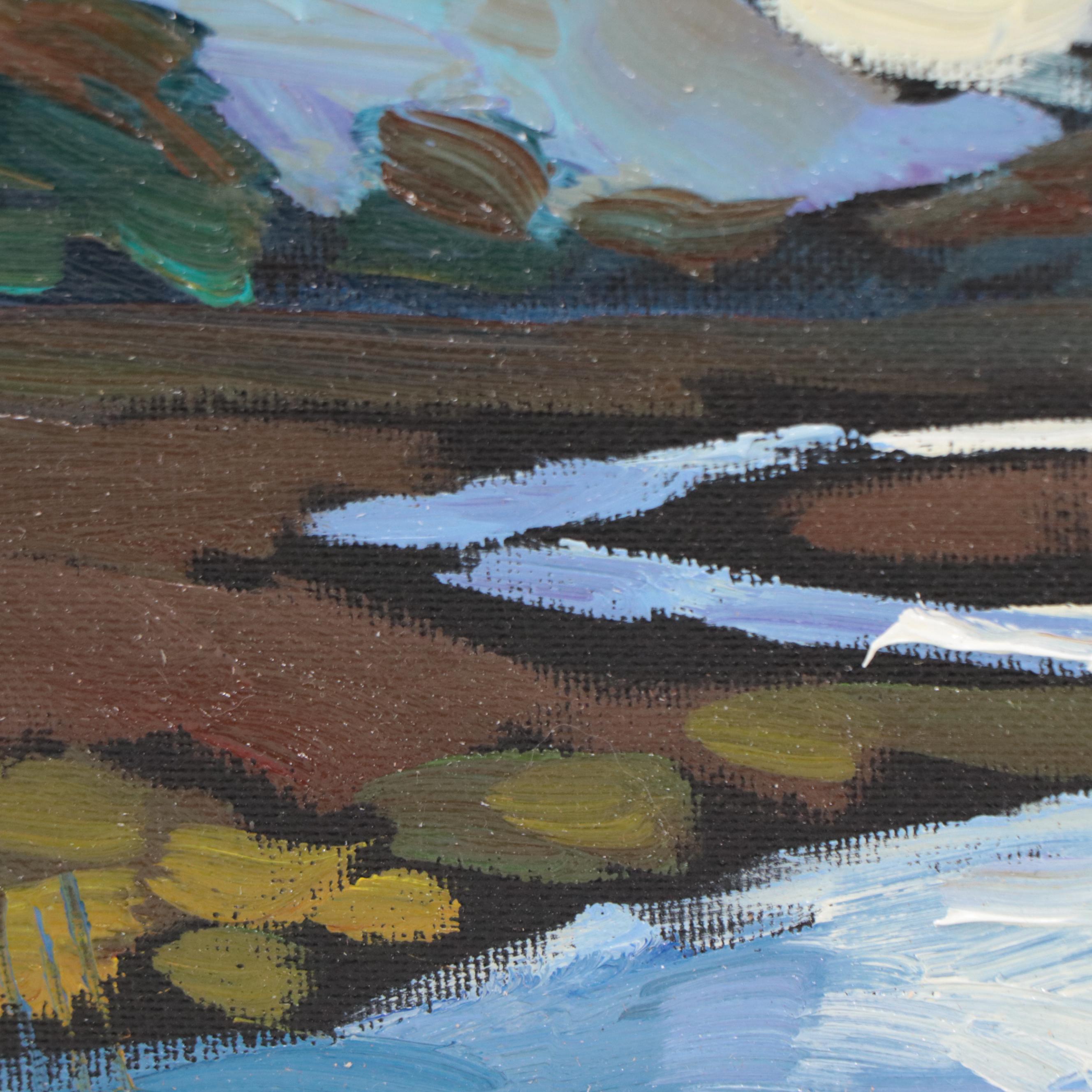 William Hawkins Nocturne Landscape Oil Painting, 2023