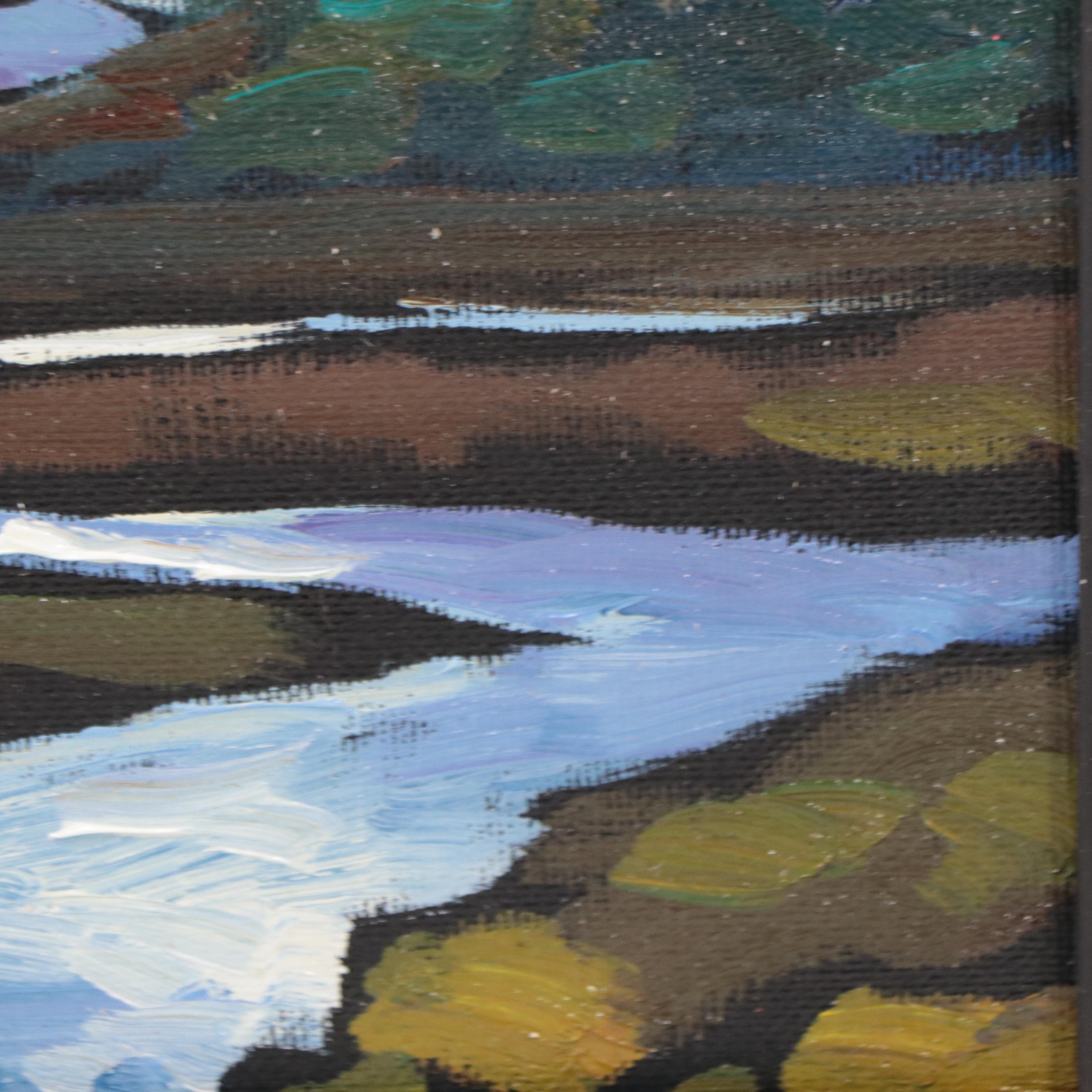 William Hawkins Nocturne Landscape Oil Painting, 2023