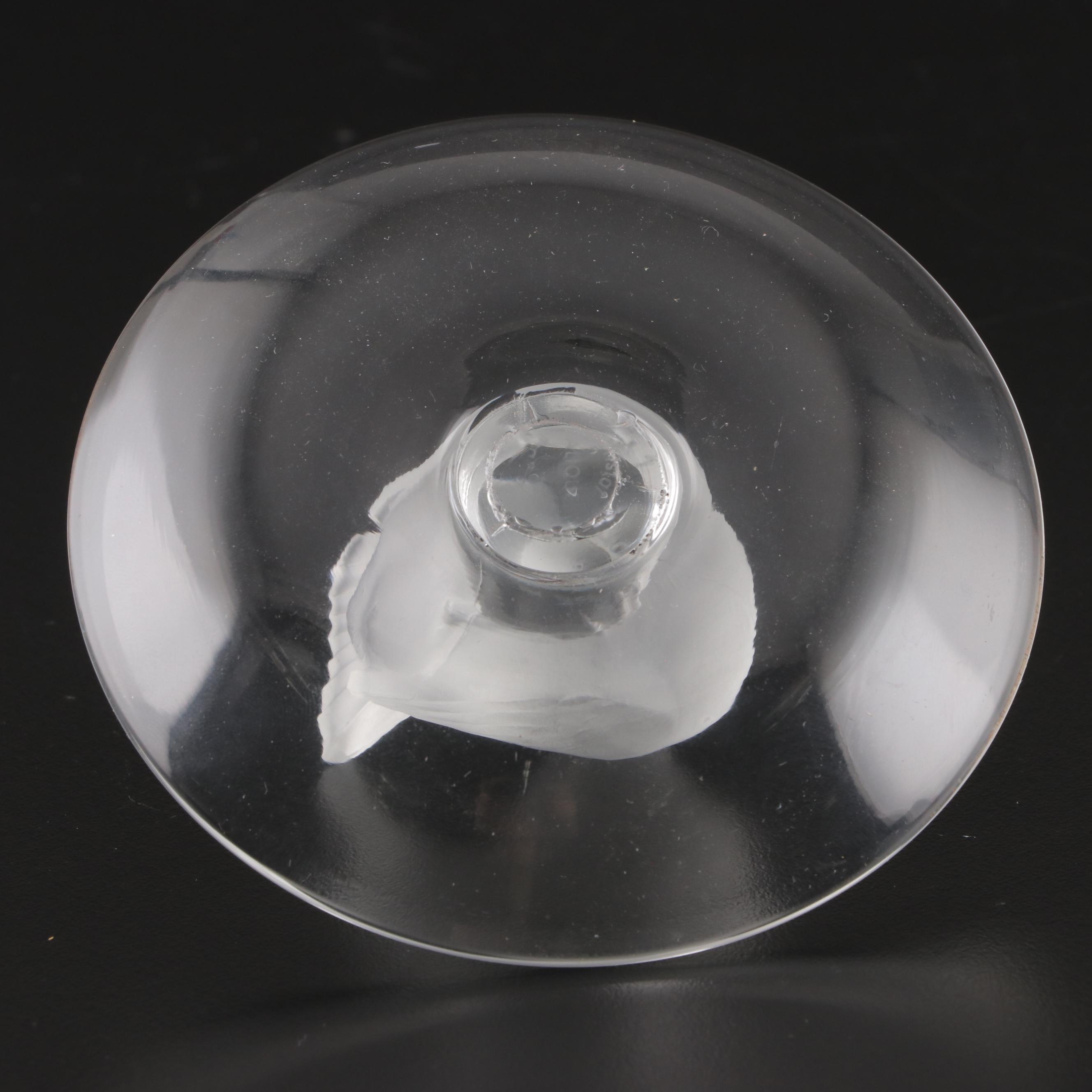 Lalique "Cygne" and Other Lalique Crystal Pin Trays