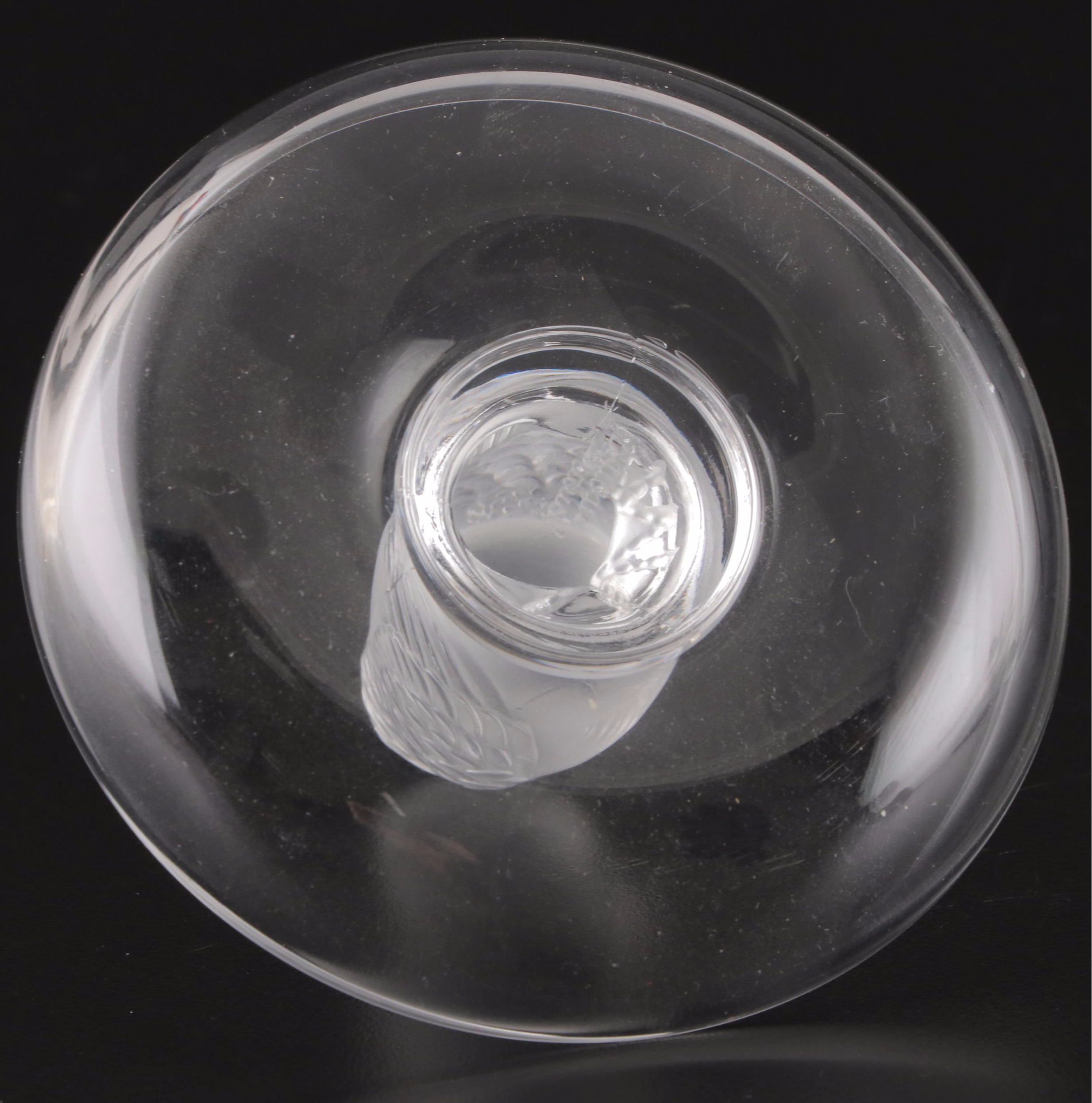 Lalique "Cygne" and Other Lalique Crystal Pin Trays